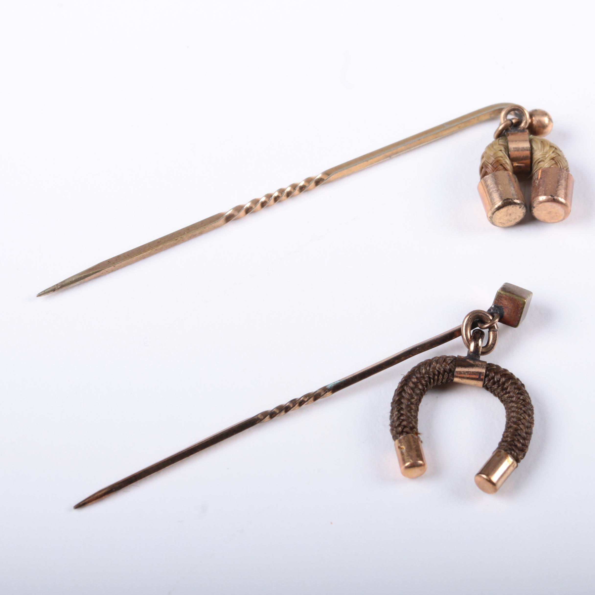 Victorian Braided Hair Memento Mori Jewelry