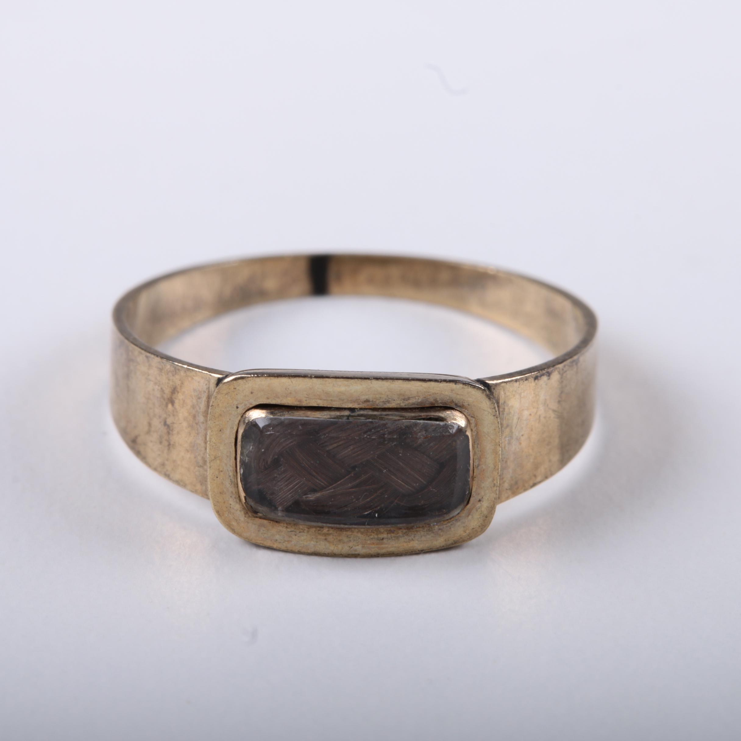 Victorian Braided Hair Memento Mori Jewelry