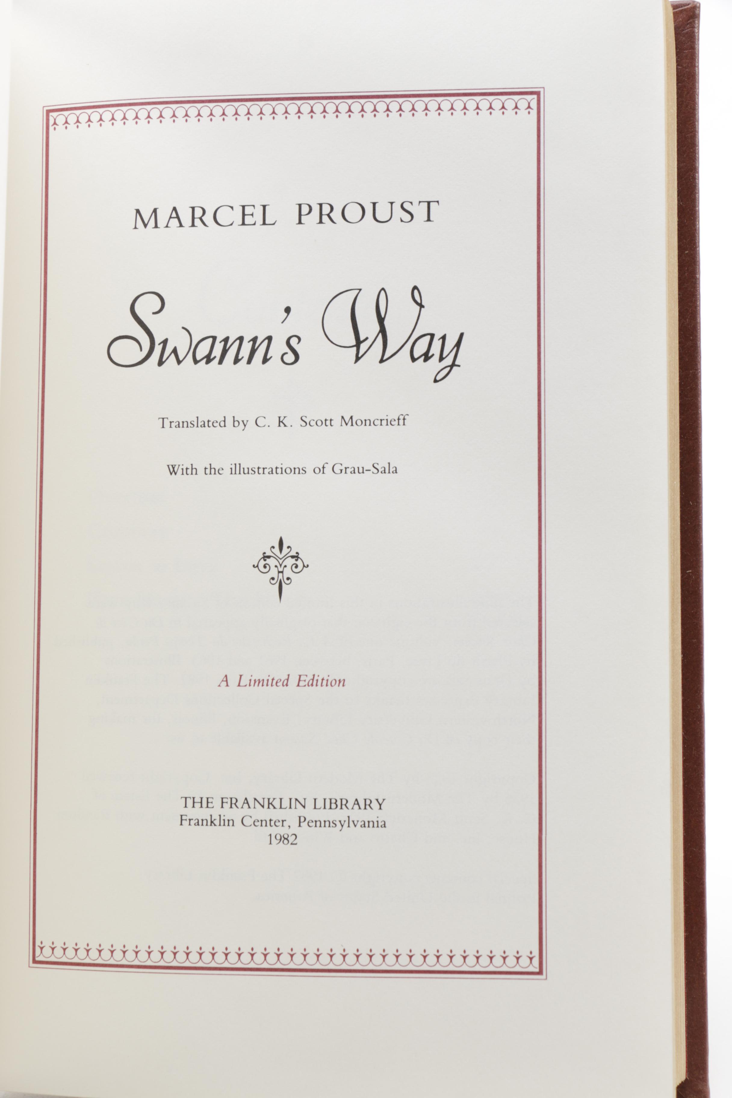 Franklin Library "100 Greatest Books of All Time" Books Including Proust