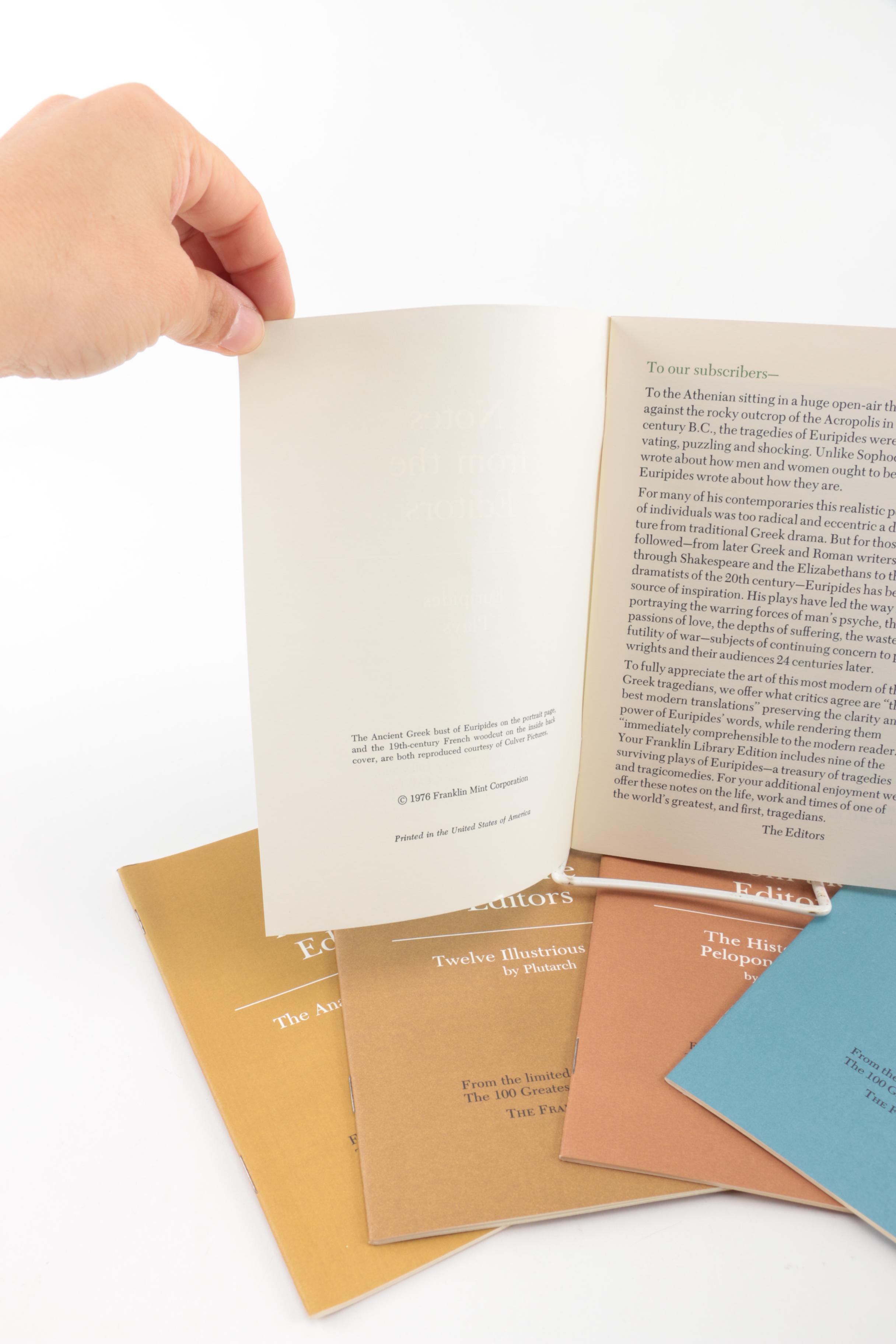 Franklin Library "100 Greatest Books of All Time" Books