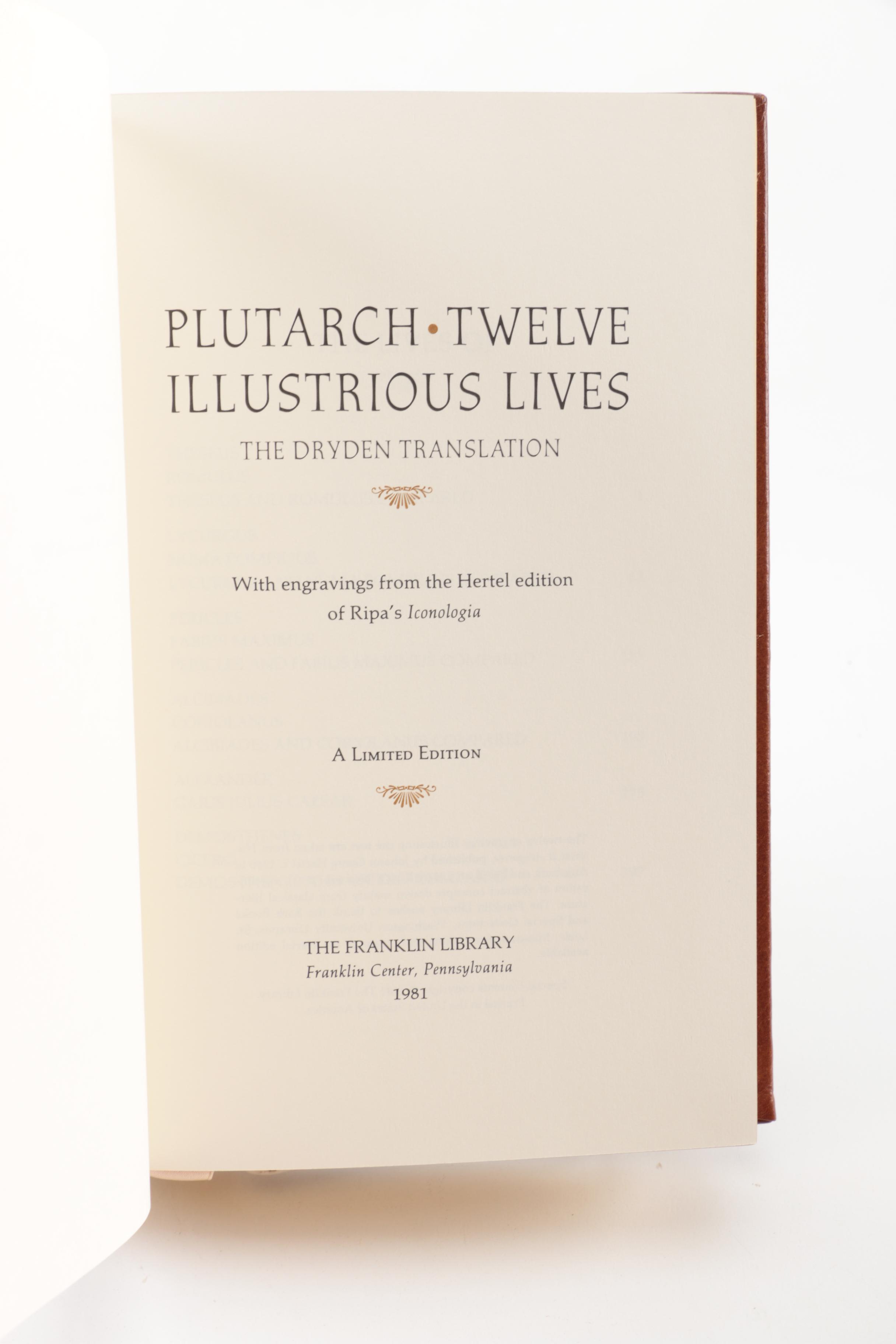 Franklin Library "100 Greatest Books of All Time" Books