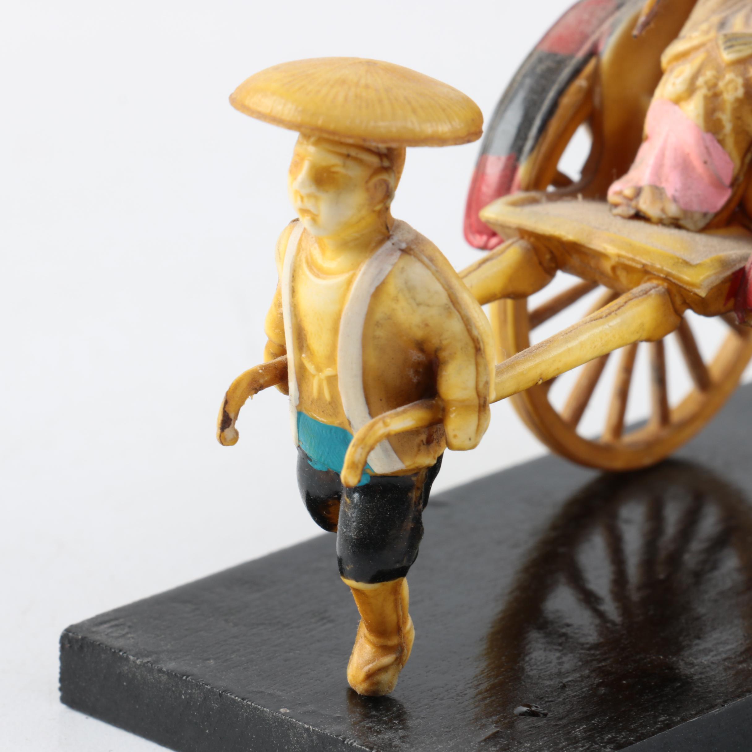 Vintage Japanese Trolley Cart Figurine