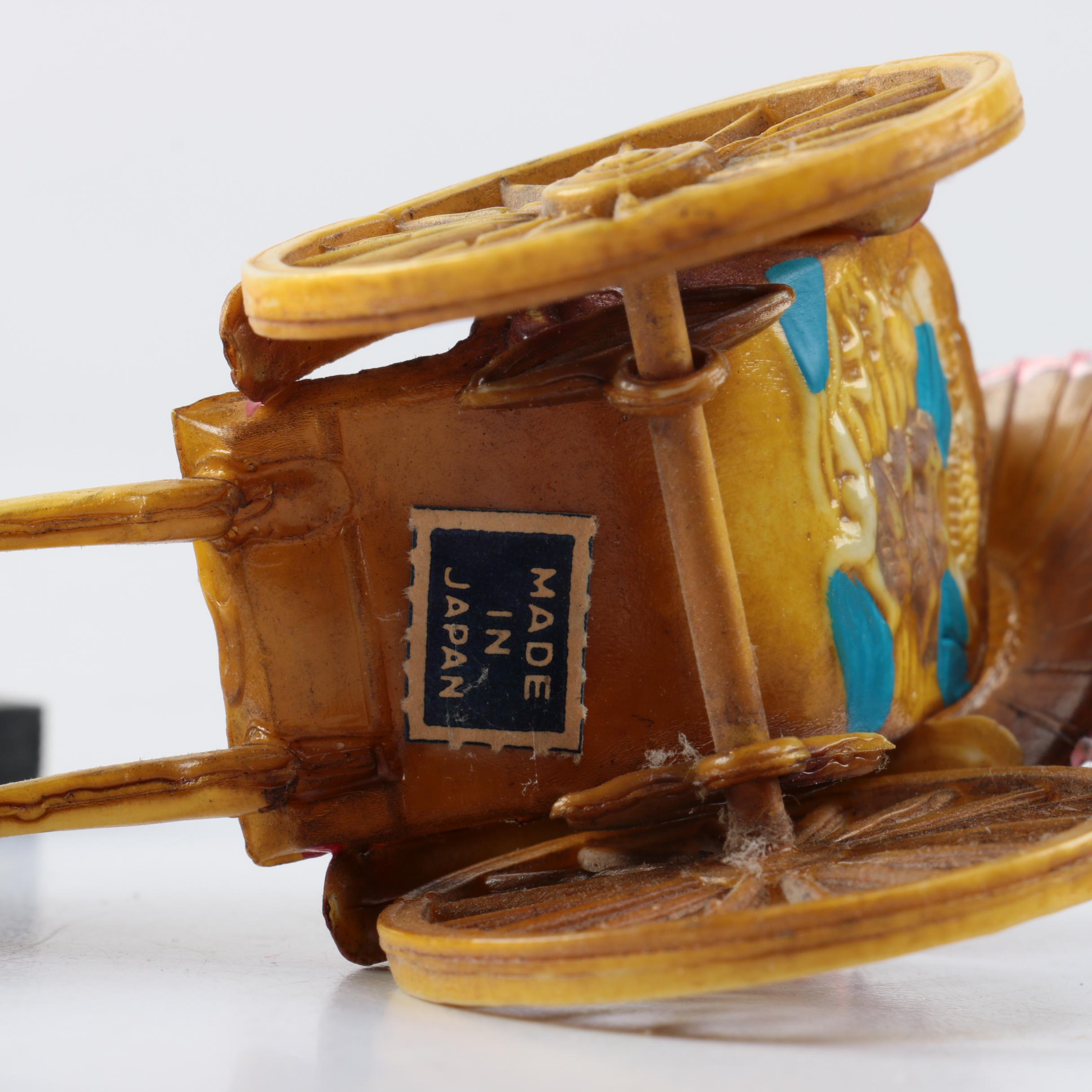 Vintage Japanese Trolley Cart Figurine