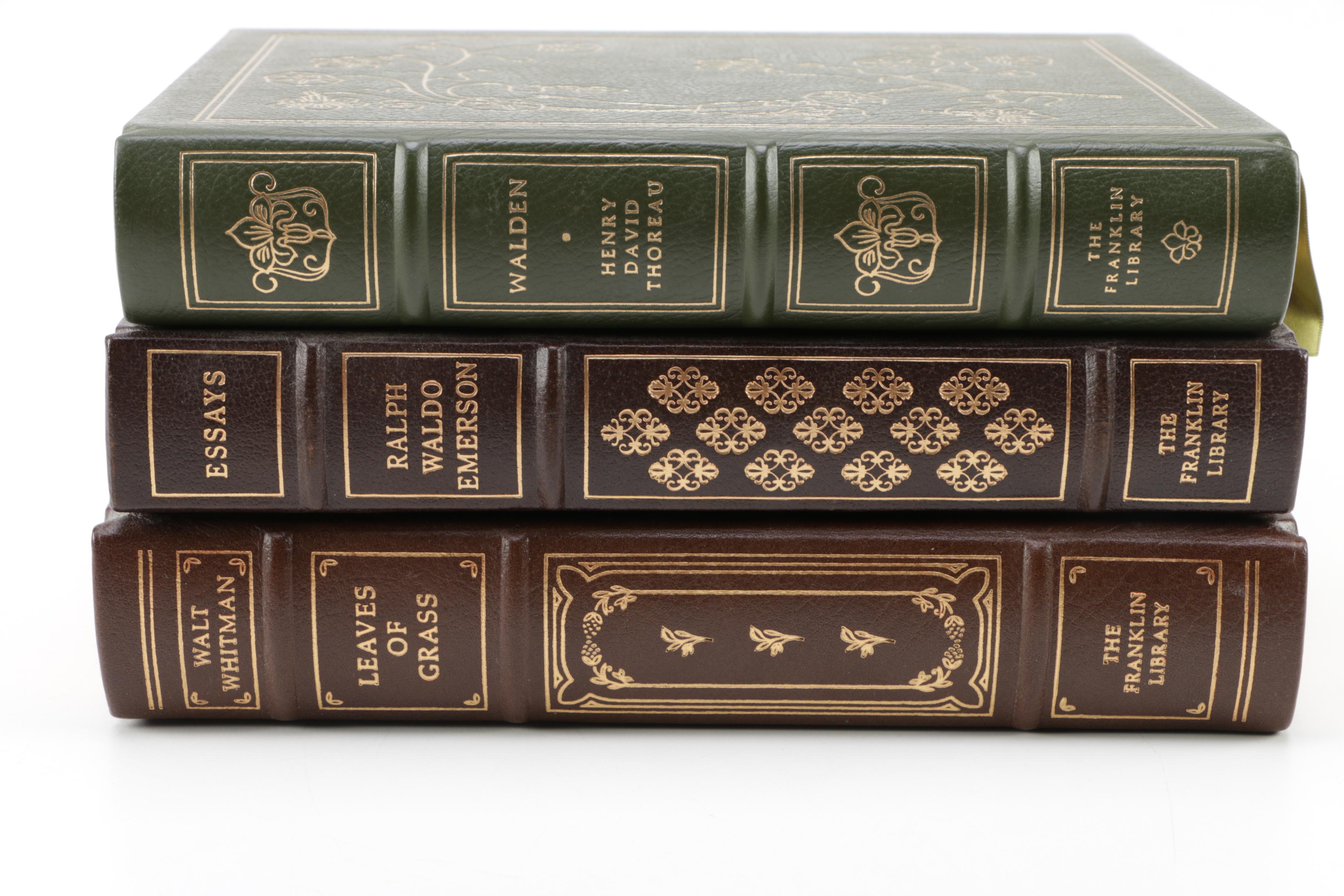 Franklin Library "100 Greatest Books of All Time" Books Including Whitman