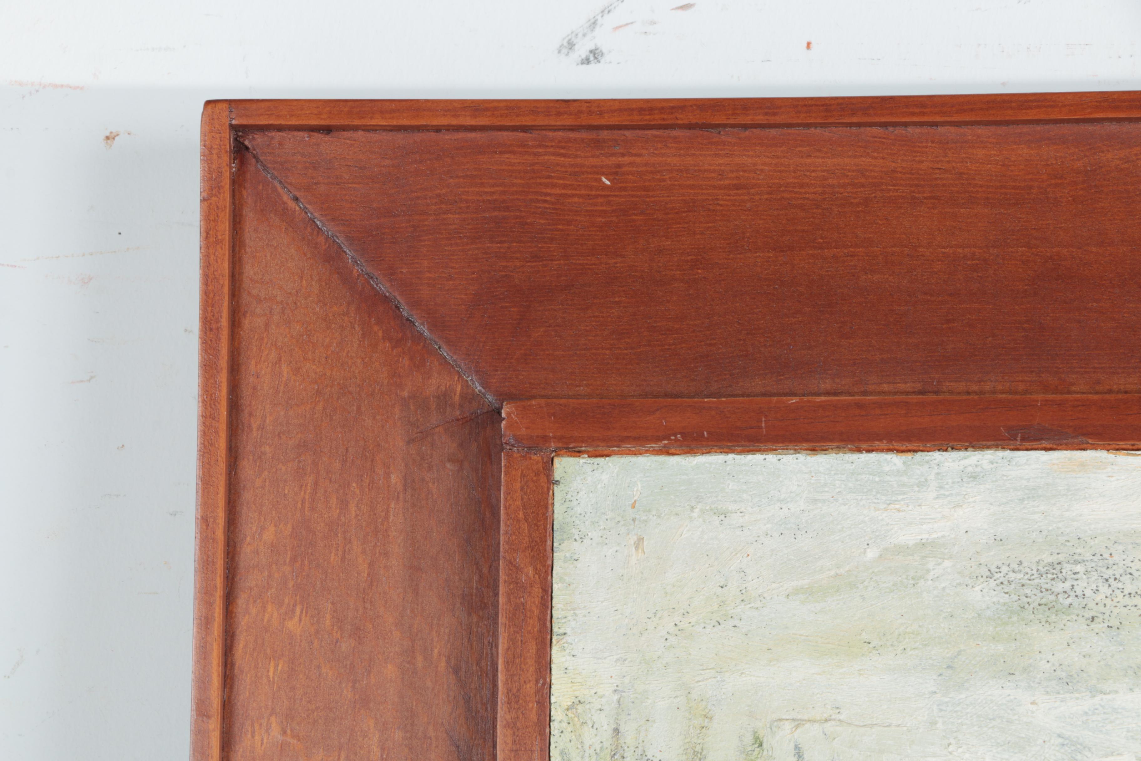 Albert Michel 1963 Abstract Oil Painting on Hardboard