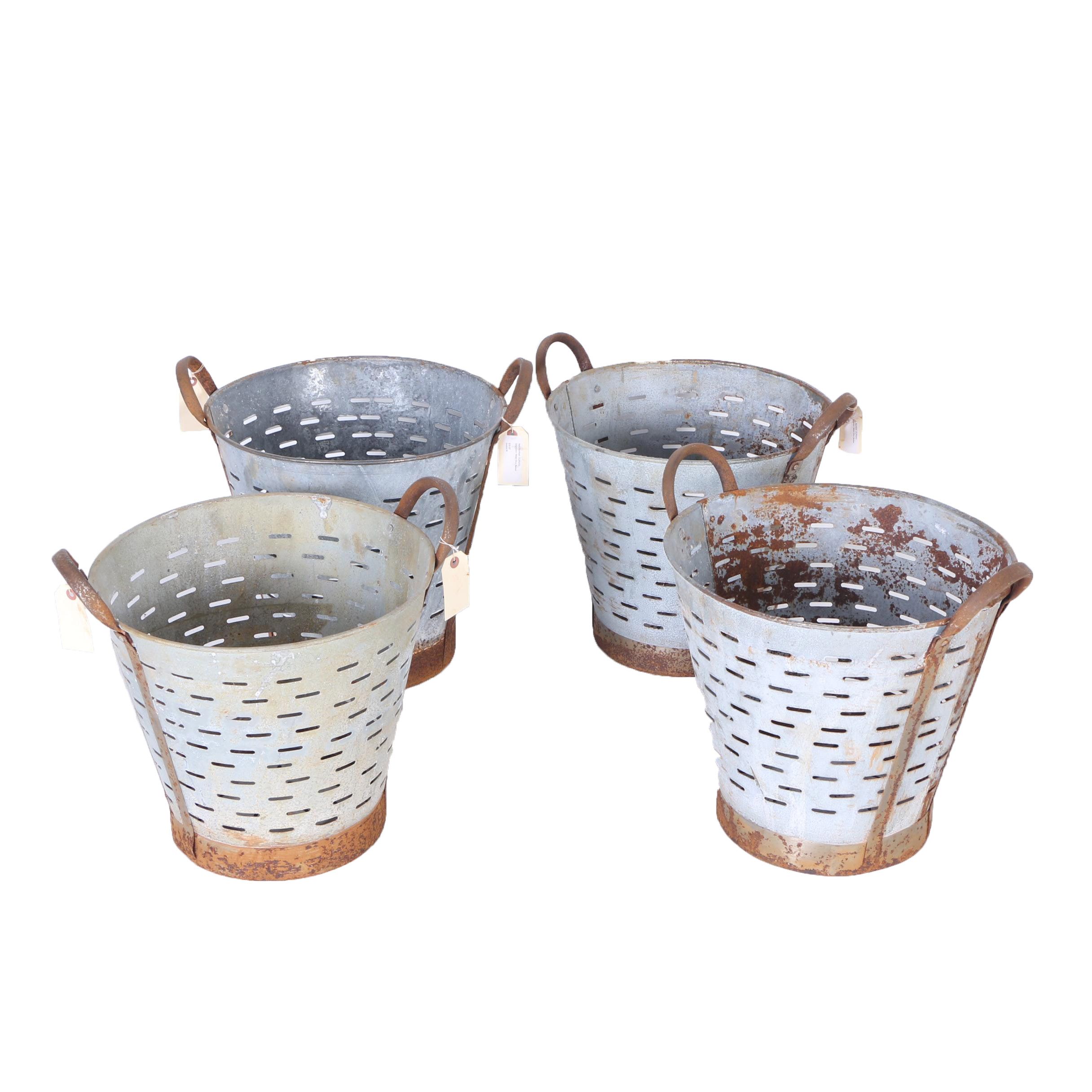 Vintage Olive Buckets