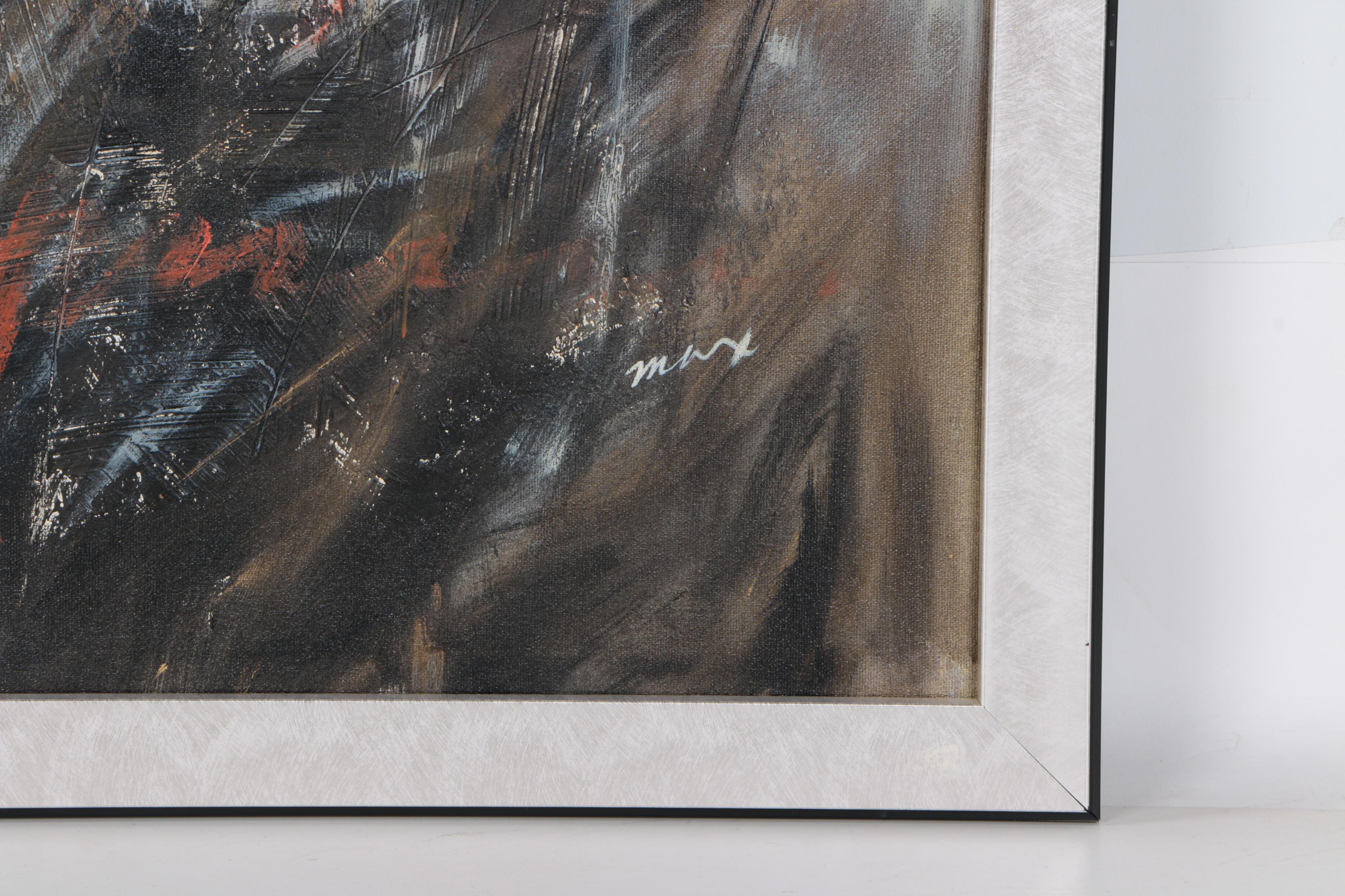 Max Abstract Acrylic Painting on Canvas