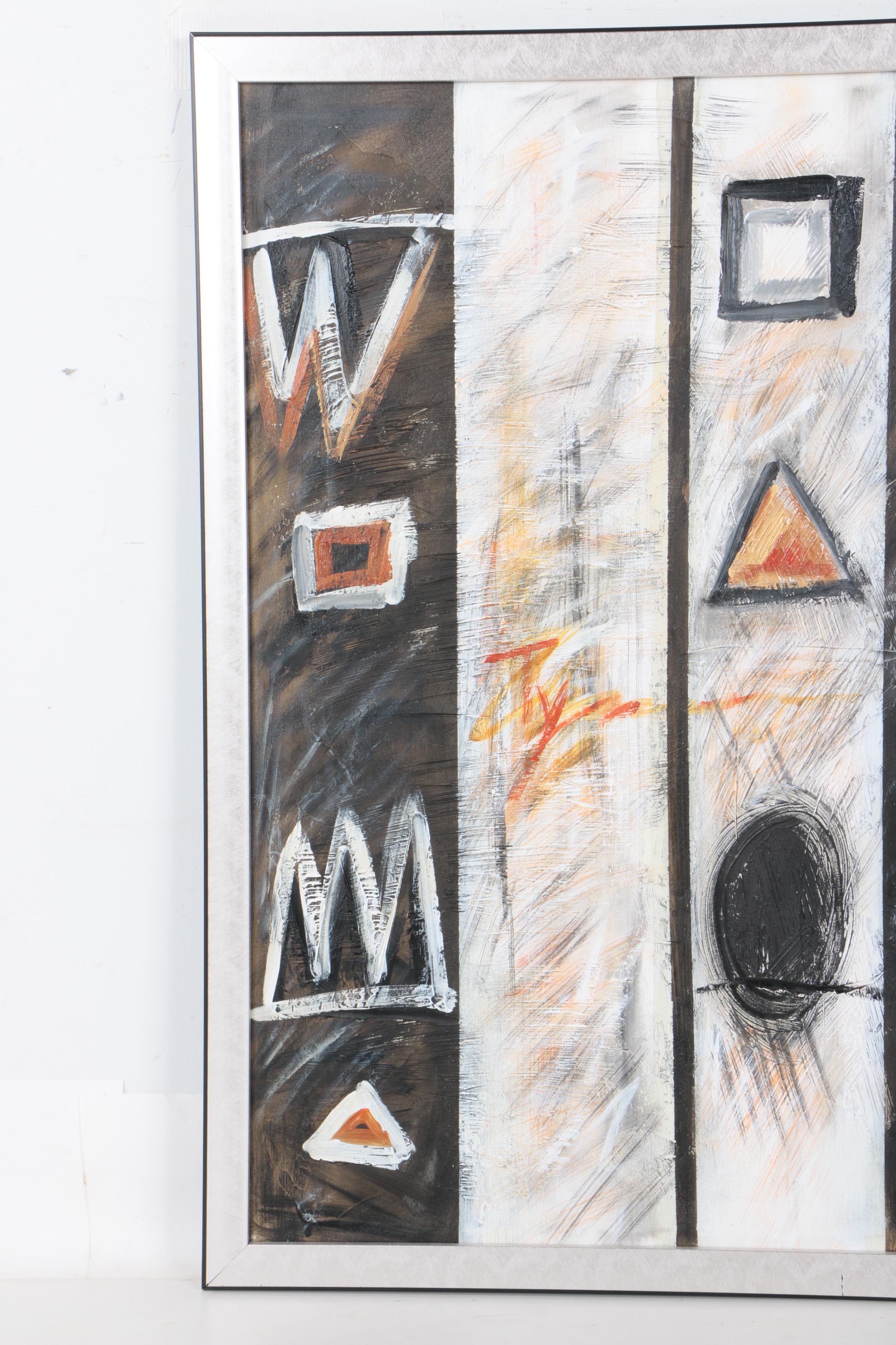 Max Abstract Acrylic Painting on Canvas