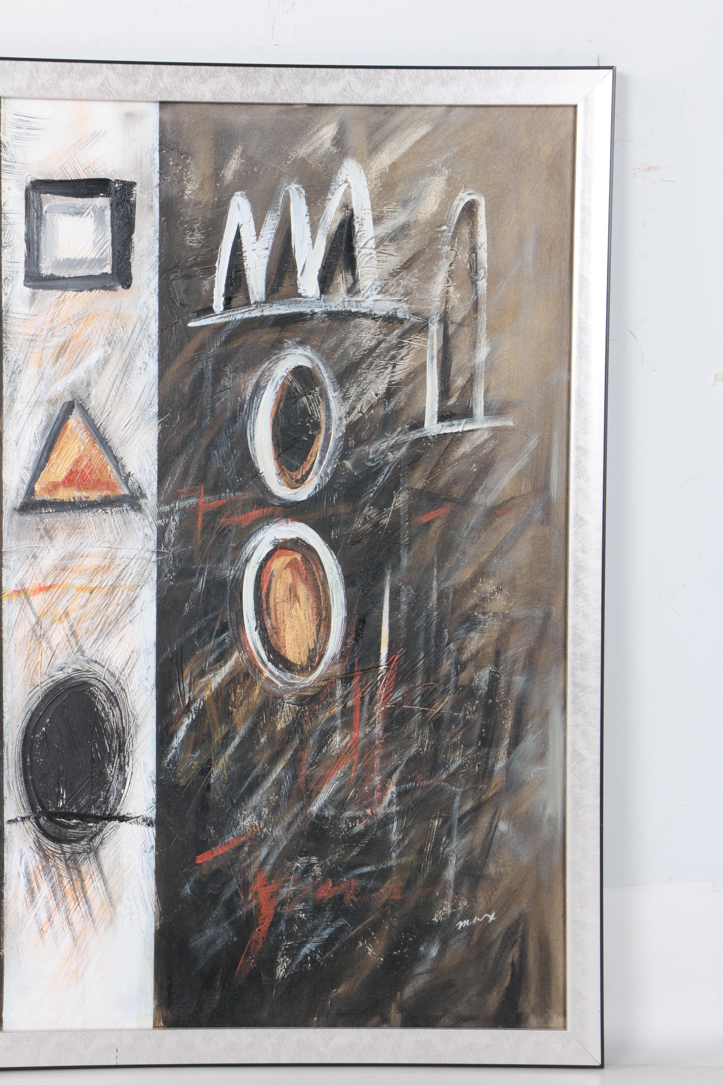 Max Abstract Acrylic Painting on Canvas