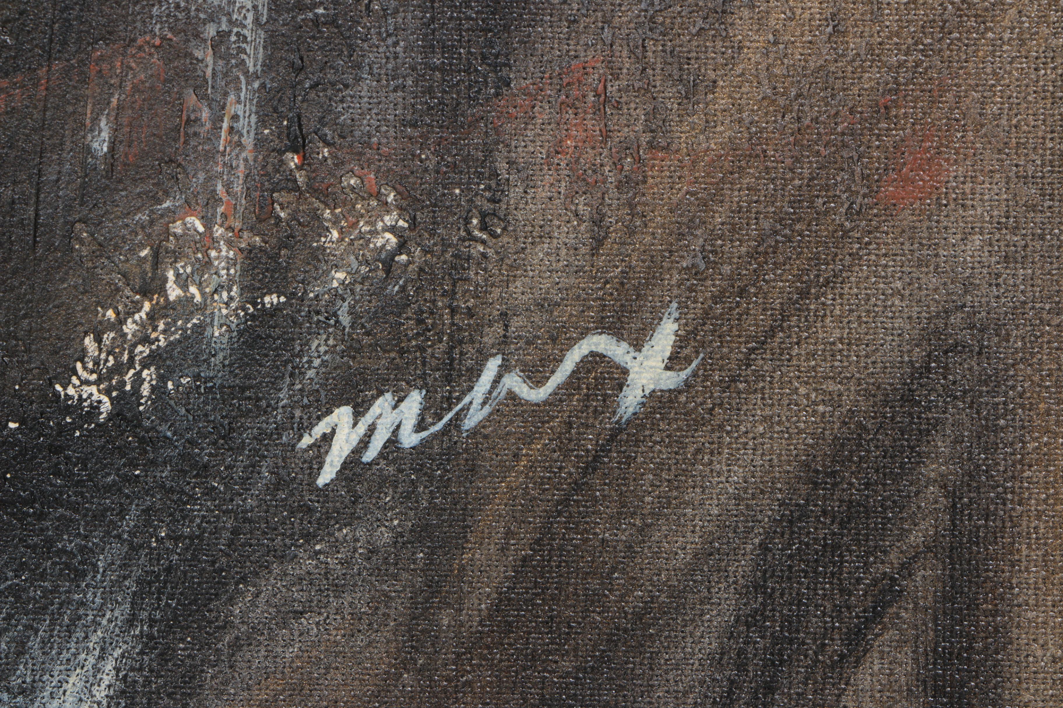 Max Abstract Acrylic Painting on Canvas