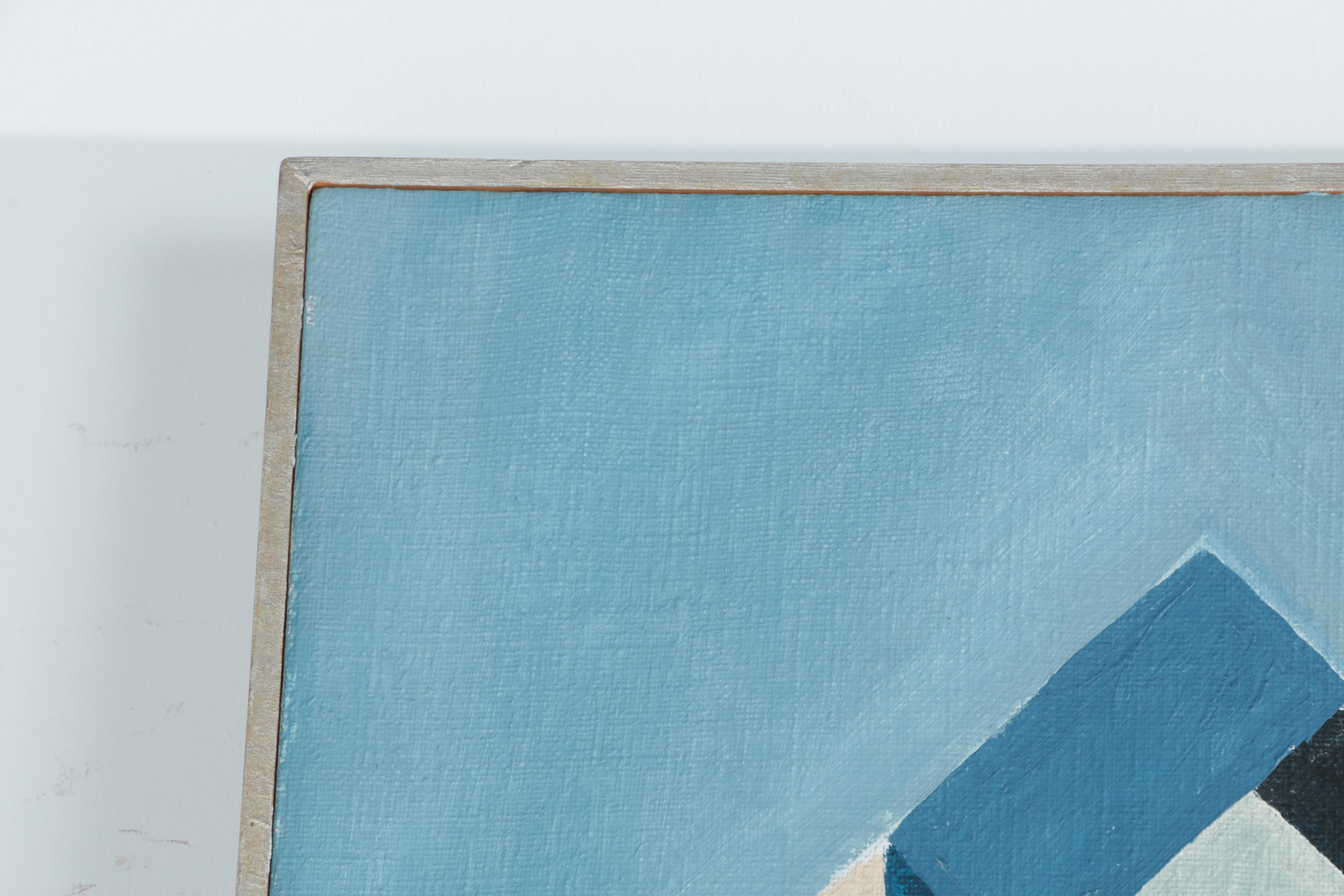 A. Scott 1967 Oil on Burlap "Domino 11"