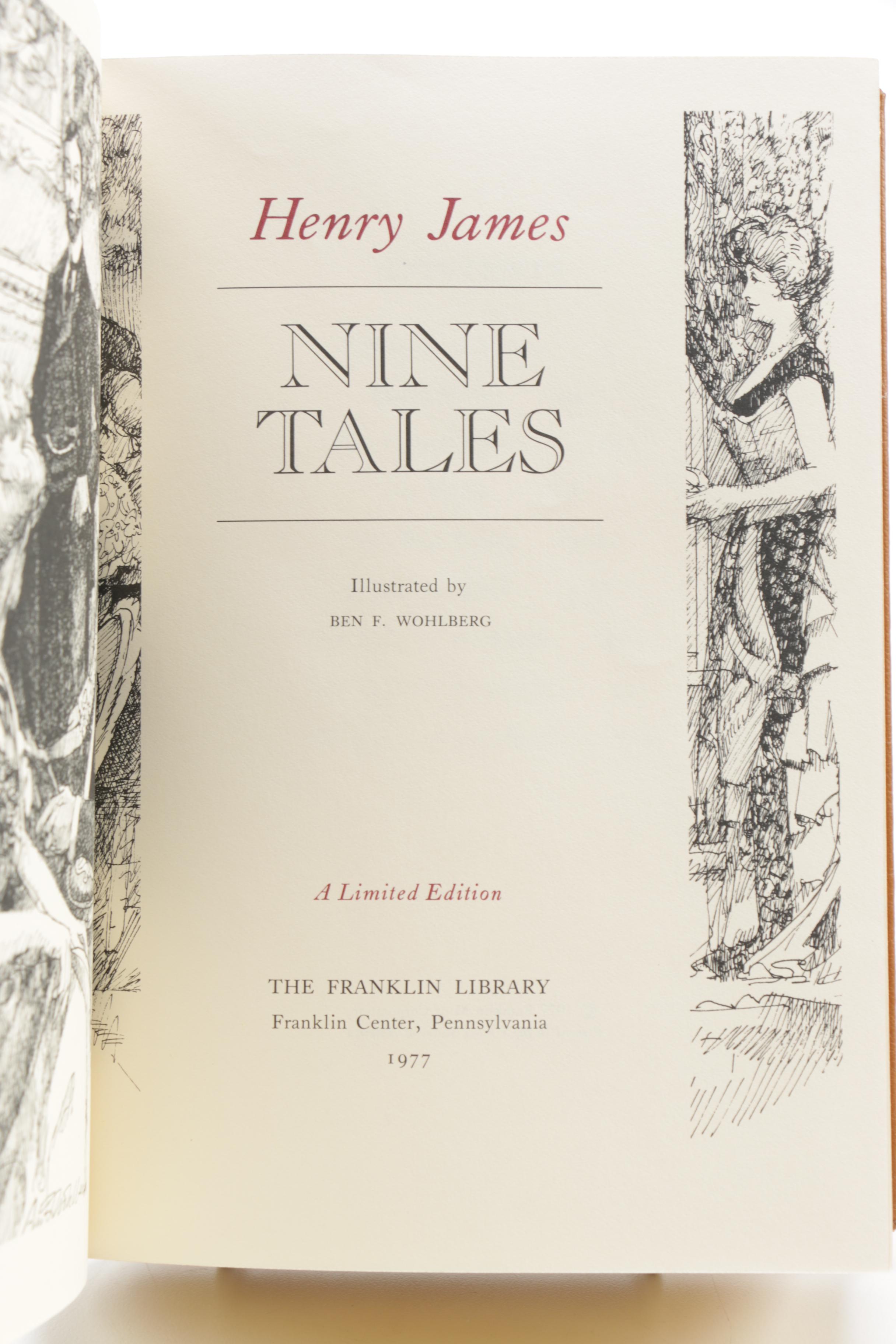 Franklin Library "100 Greatest Books of All Time" Books Including Henry James