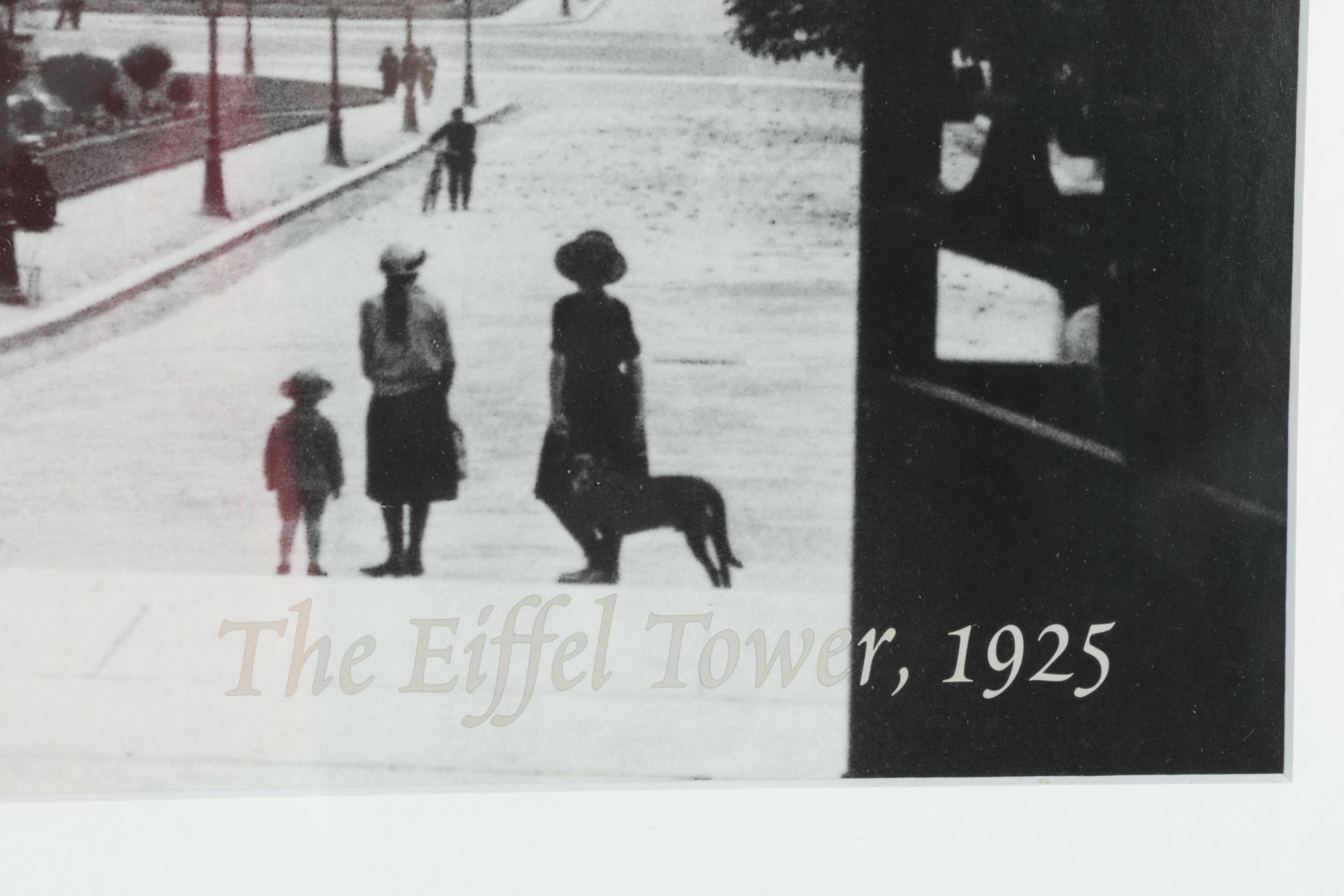 Offset Lithograph After 1925 Photograph of the Eiffel Tower "Views of Paris"