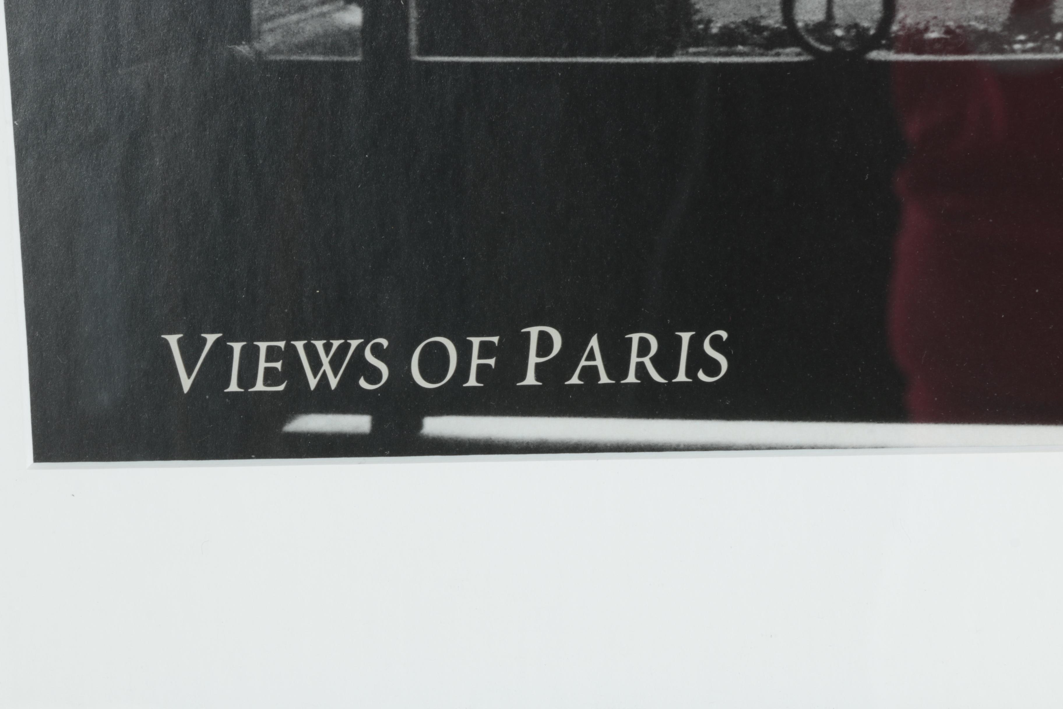 Offset Lithograph After 1925 Photograph of the Eiffel Tower "Views of Paris"