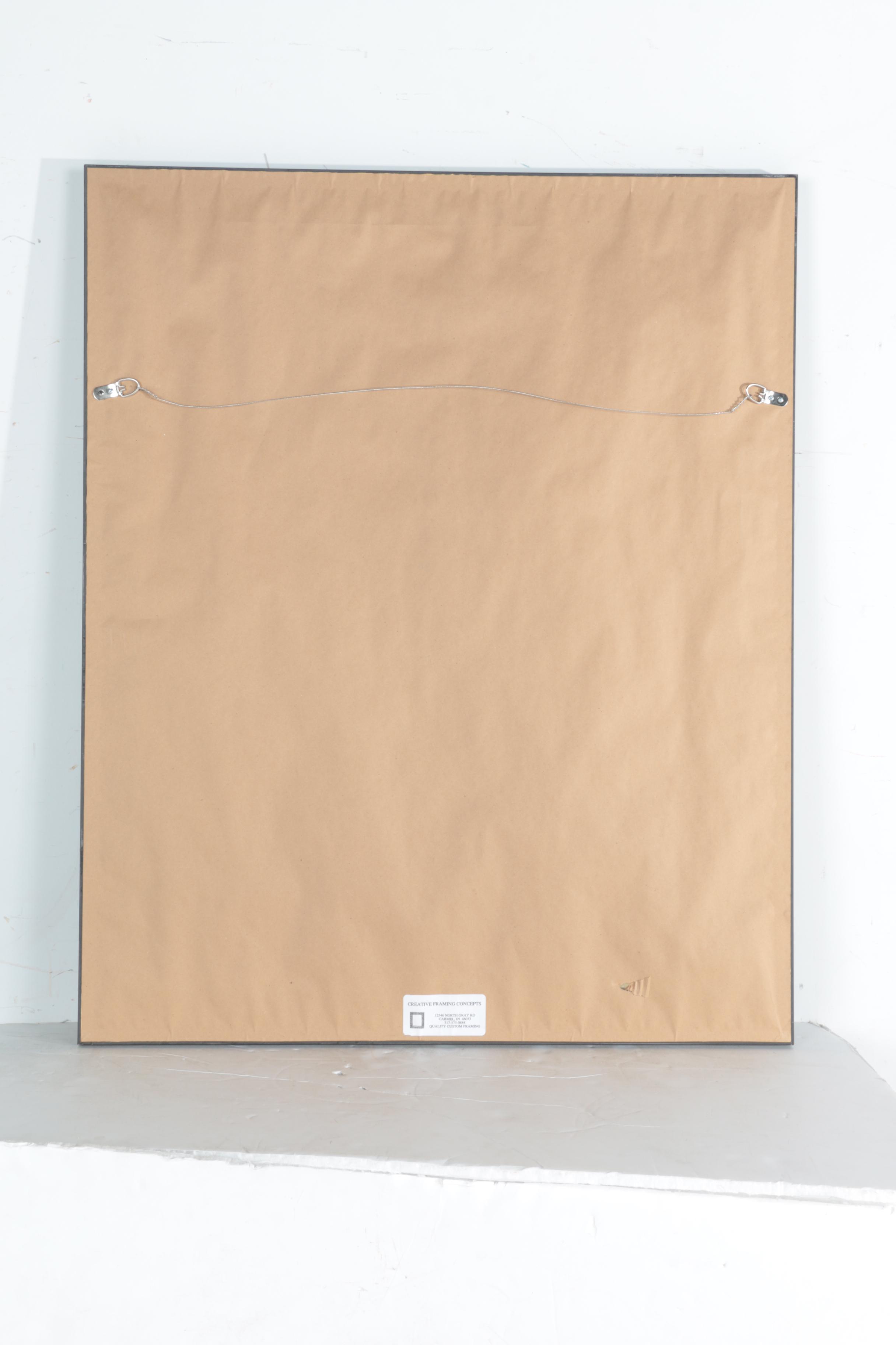 Offset Lithograph After 1925 Photograph of the Eiffel Tower "Views of Paris"