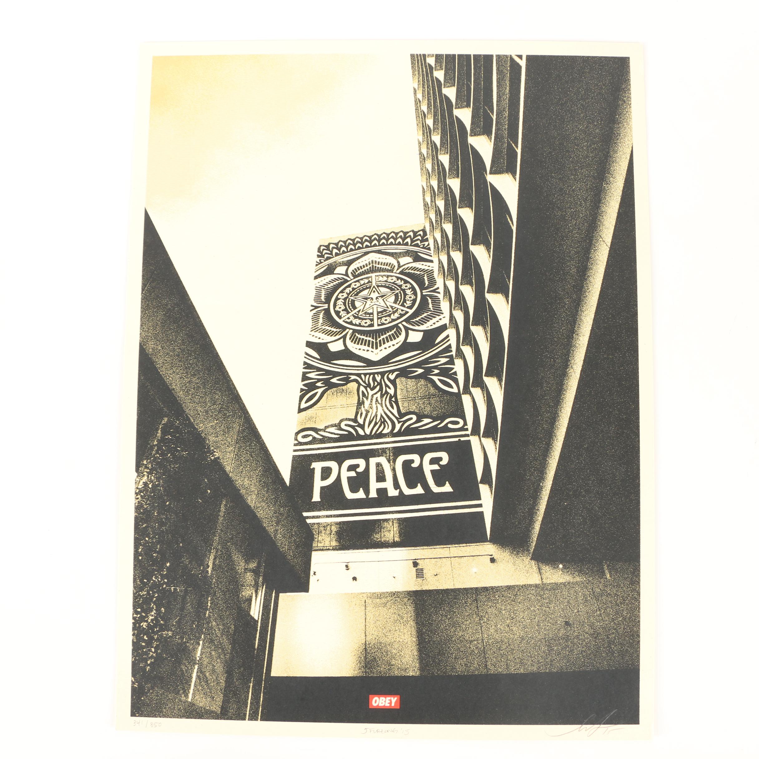 Shephard Fairey and Jon Furlong Limited Edition Serigraph "Covert to Overt"