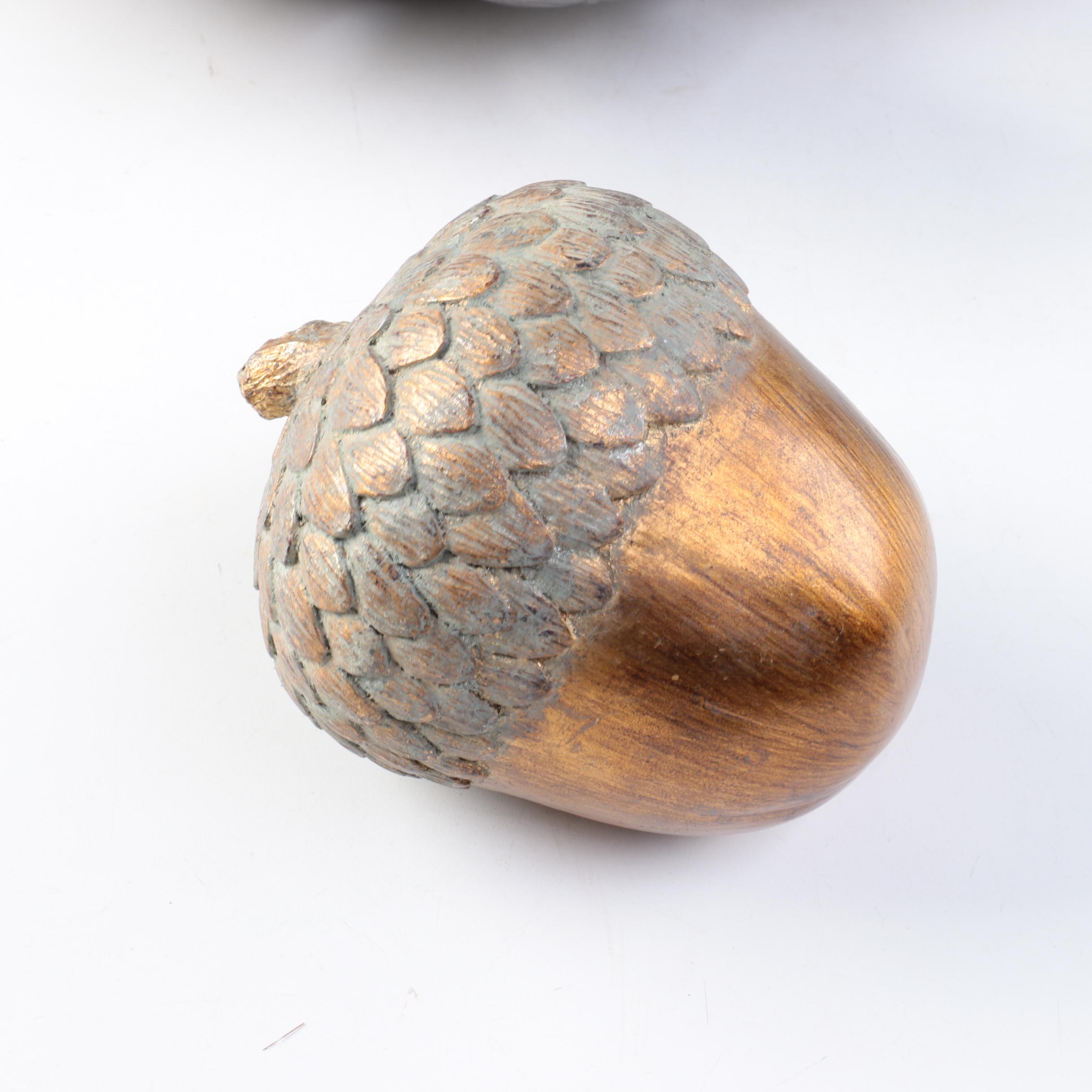 Oak Leaf Bowl with Acorn Figures