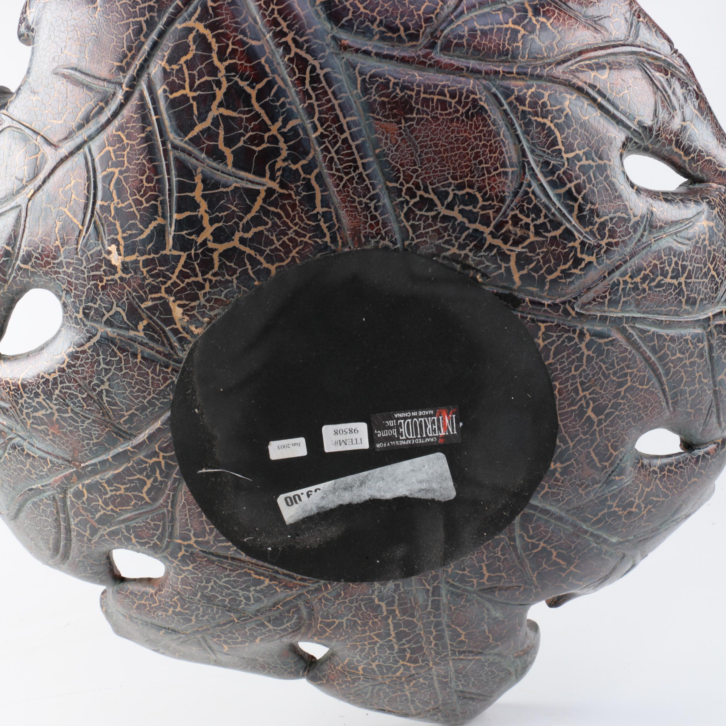 Oak Leaf Bowl with Acorn Figures