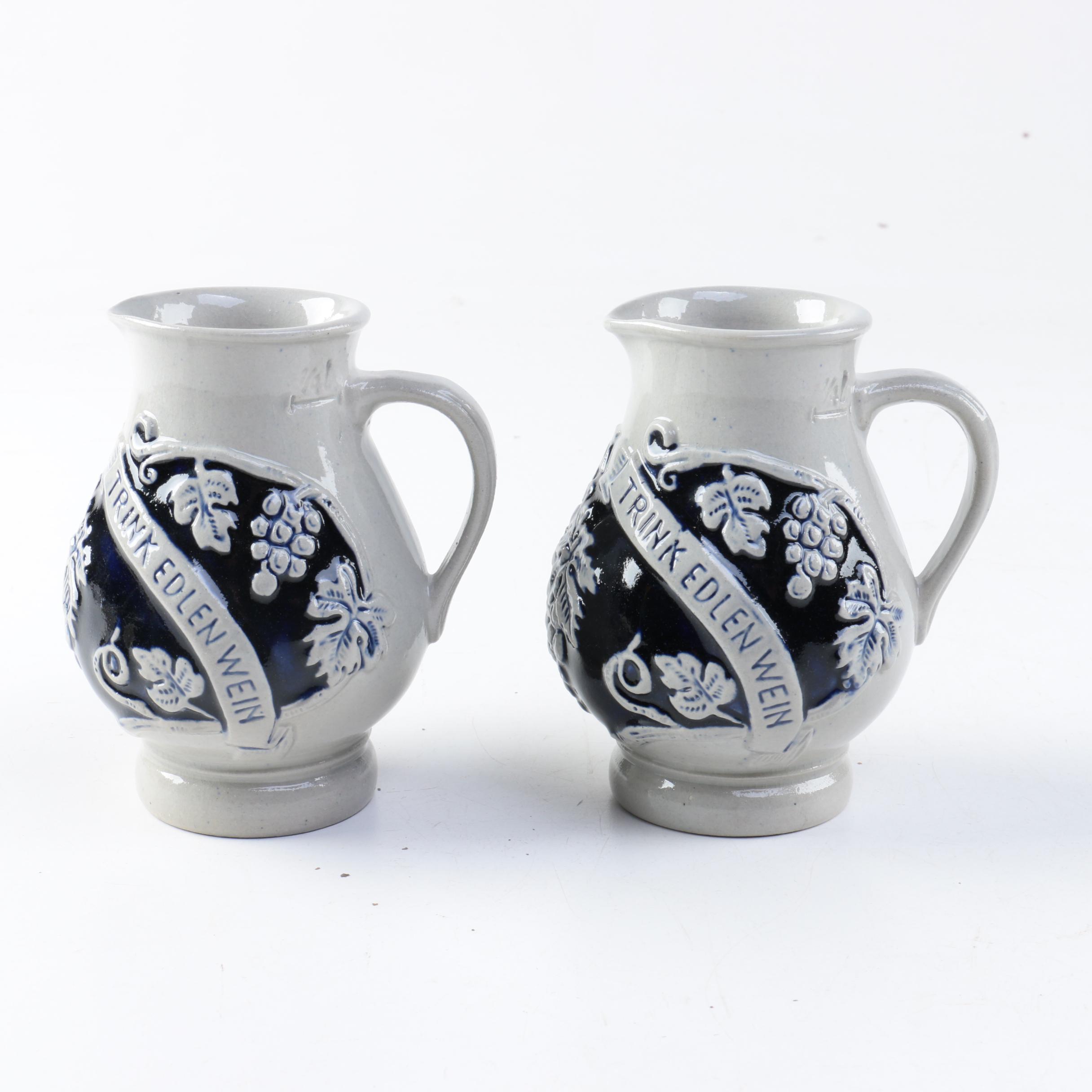 Pair of Ceramic Pitchers