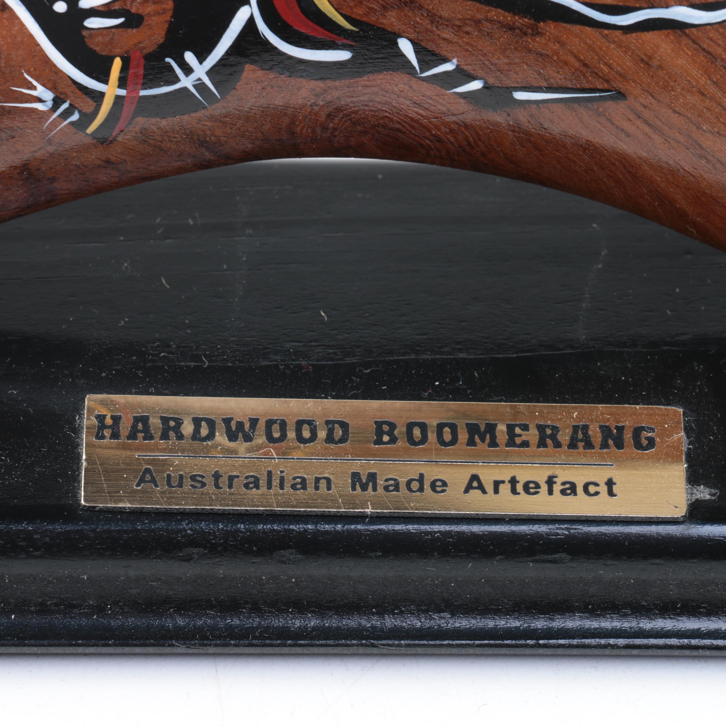 Austrialian Boomerang on Display Base