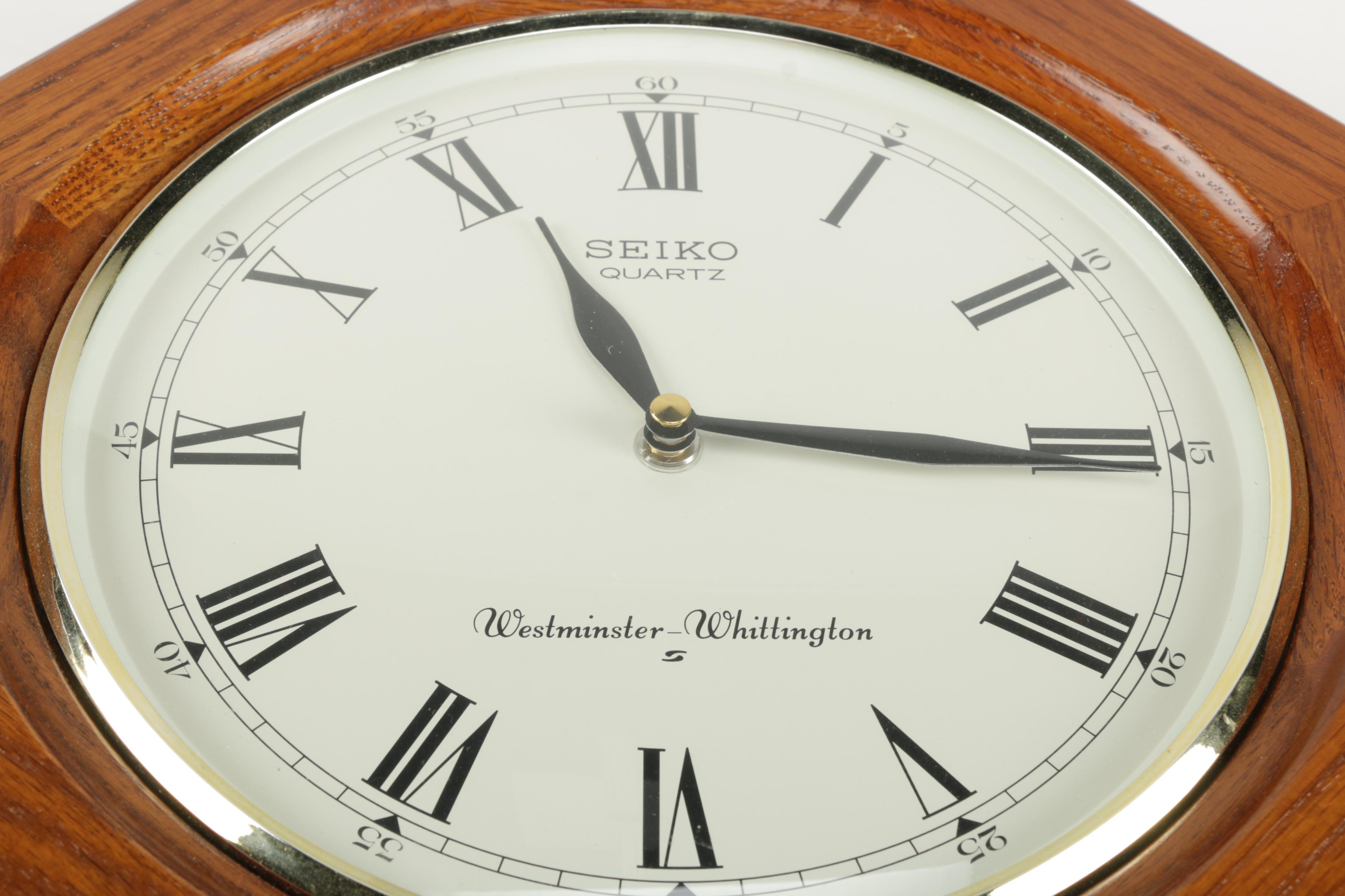 Wooden Framed Pendulum Wall Clock