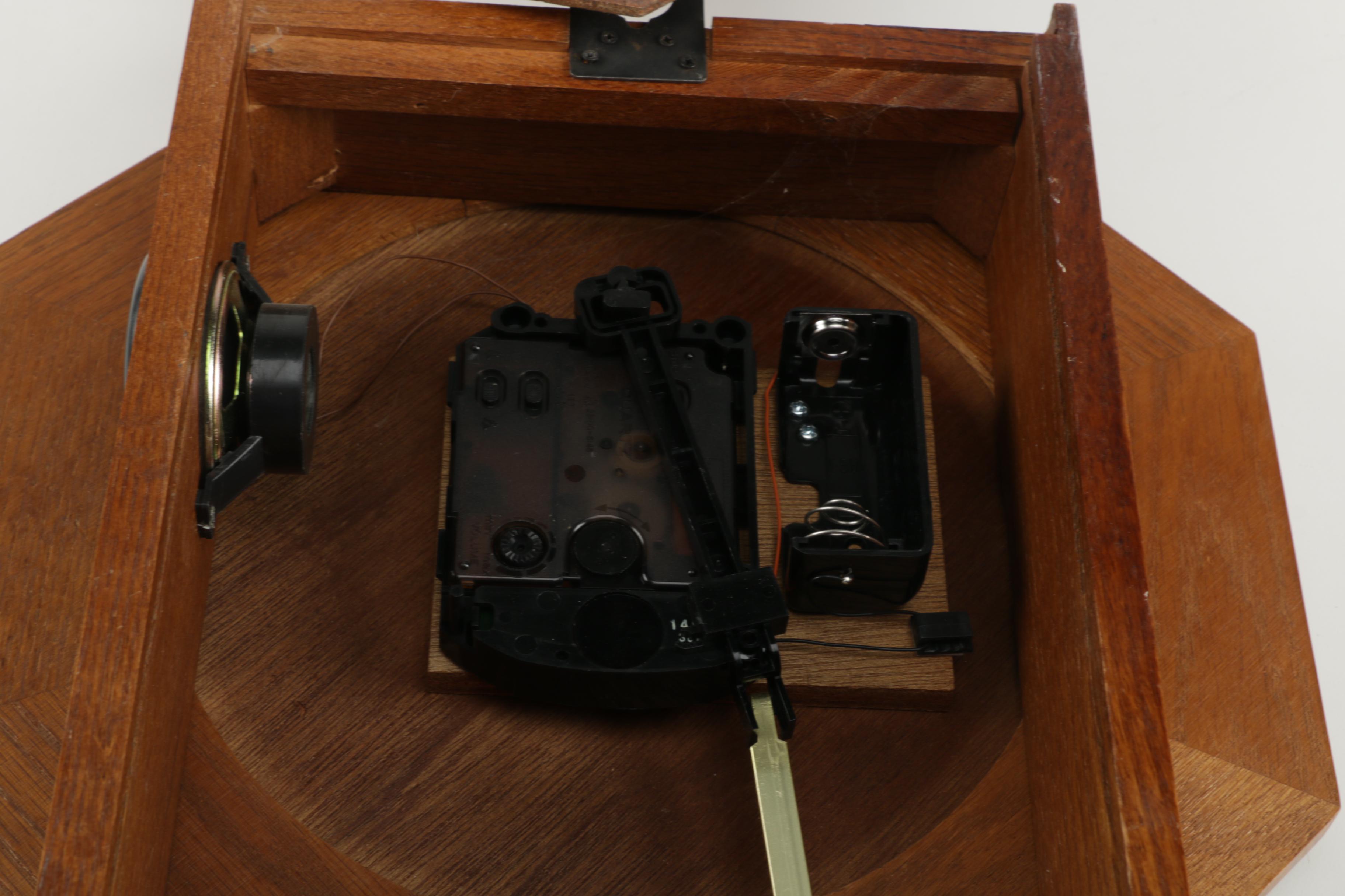 Wooden Framed Pendulum Wall Clock