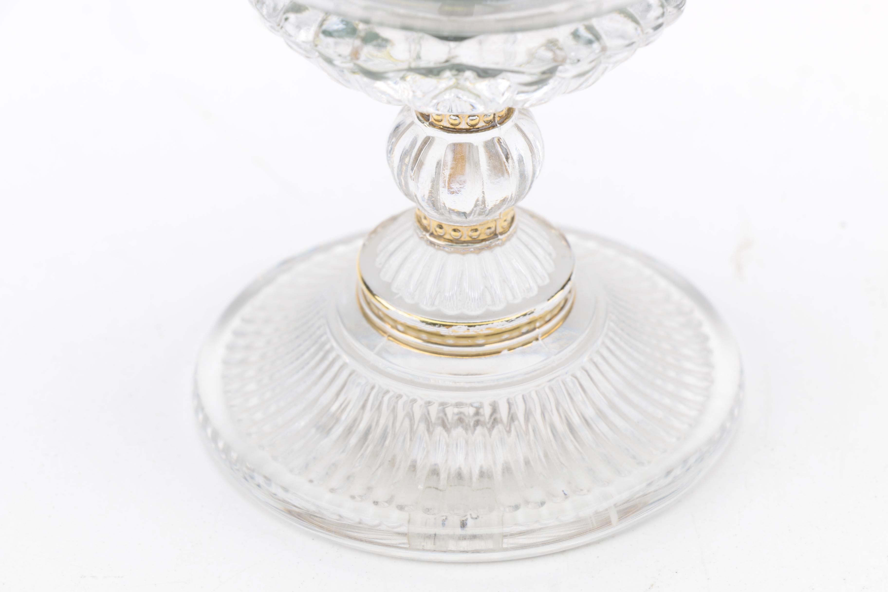 Franklin Mint " The Violet Bouquet " Crystal Egg