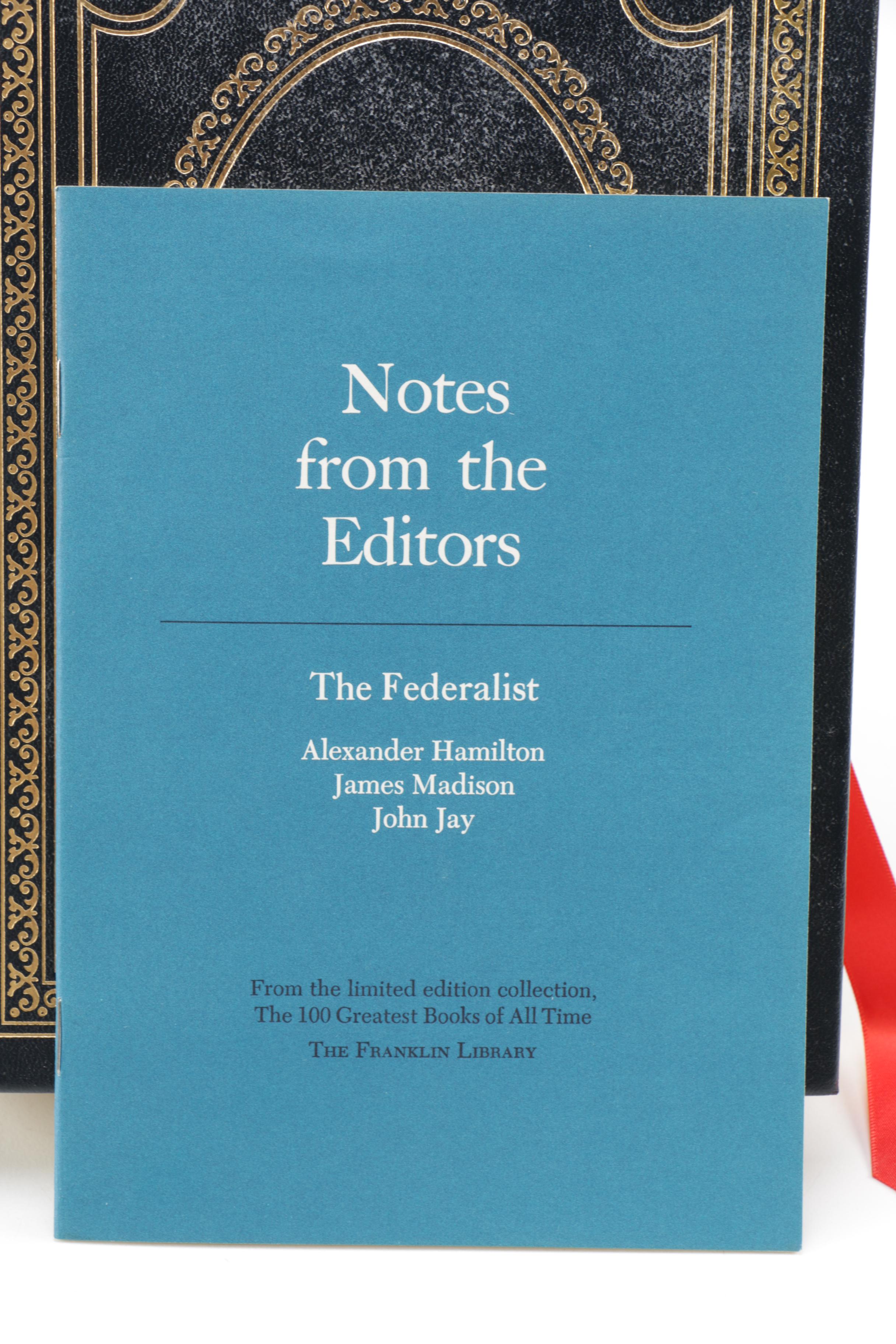 Franklin Library "100 Greatest Books of All Time" American Political Writings