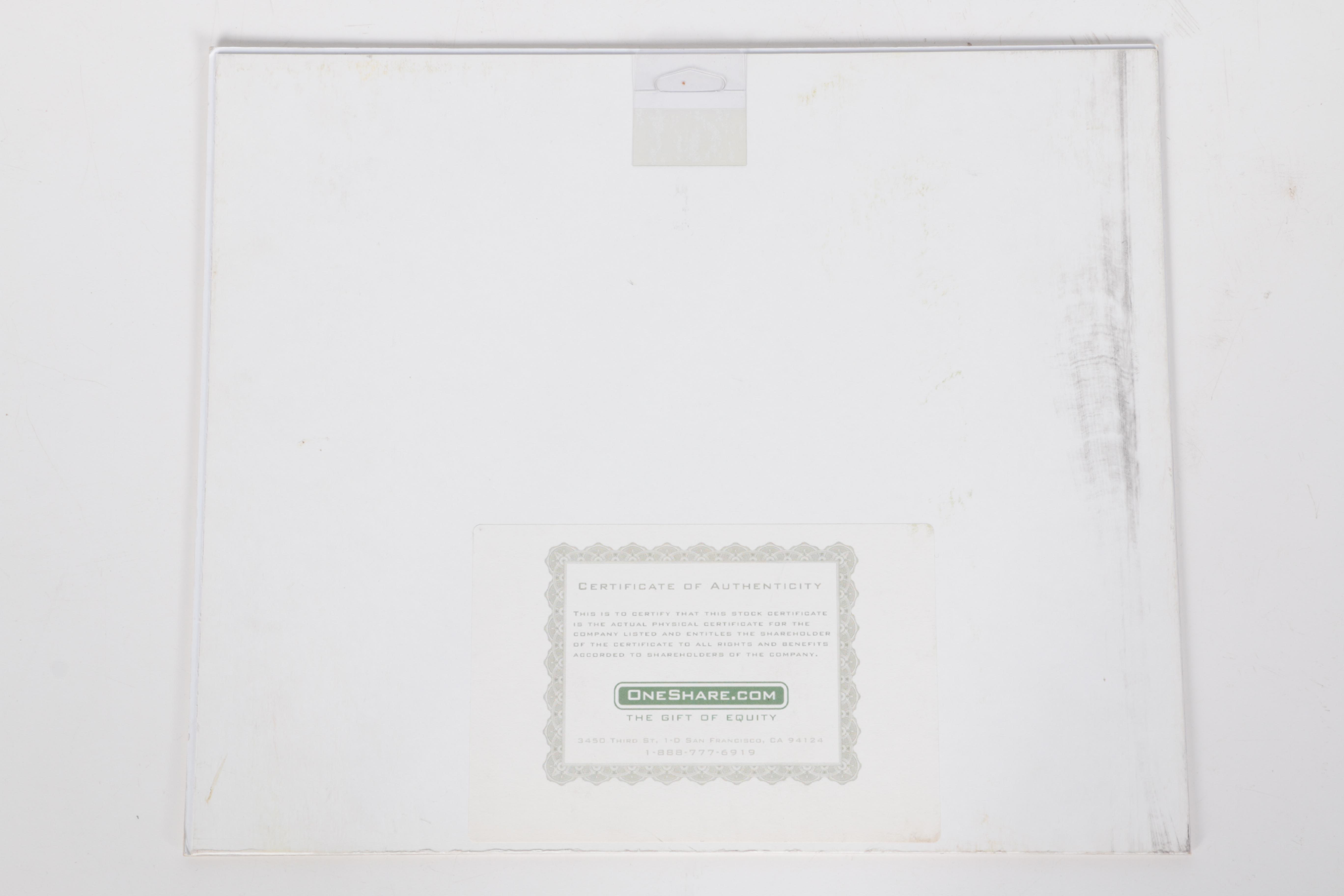 One Original Drawing and a Single Share of Walt Disney Stock