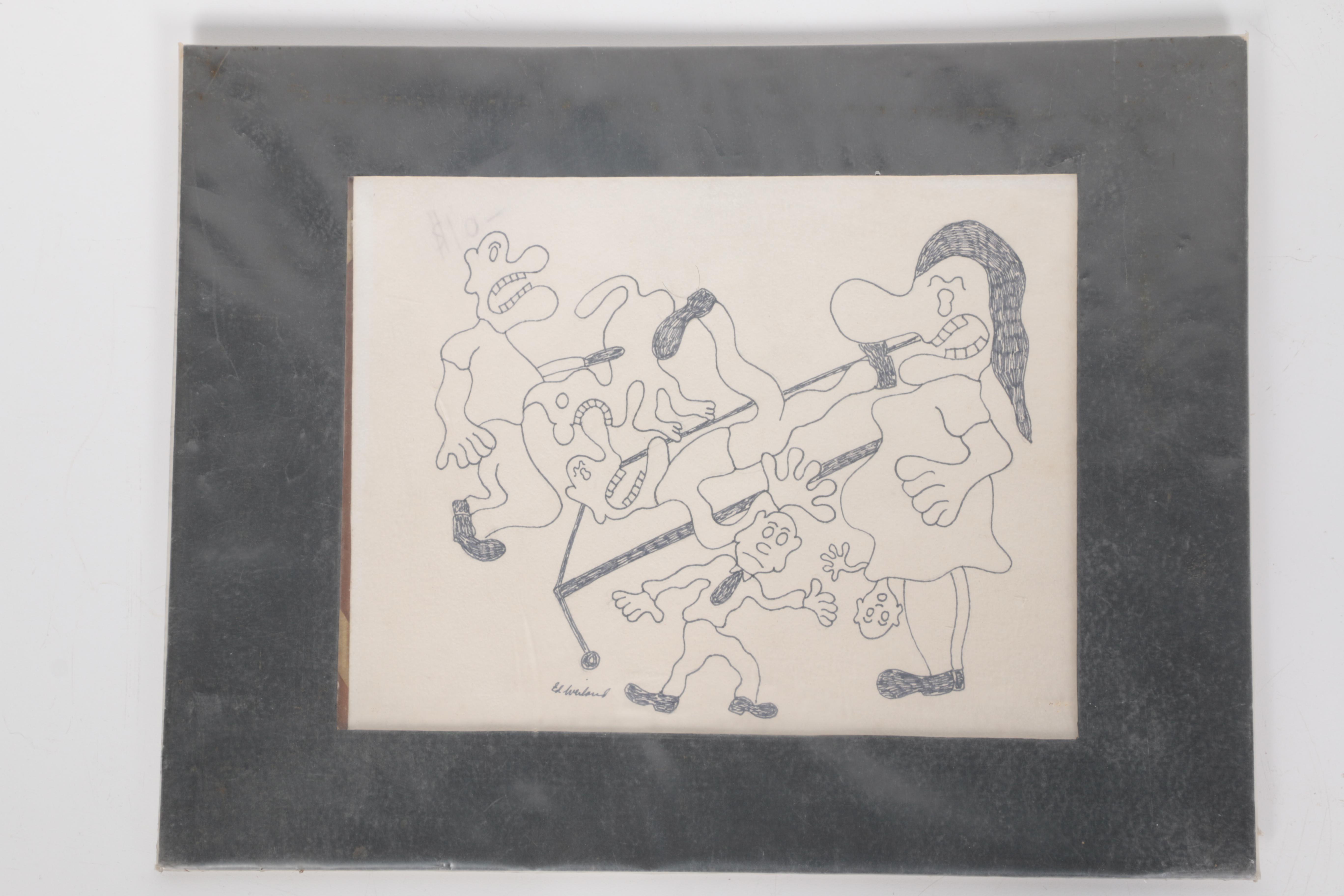One Original Drawing and a Single Share of Walt Disney Stock
