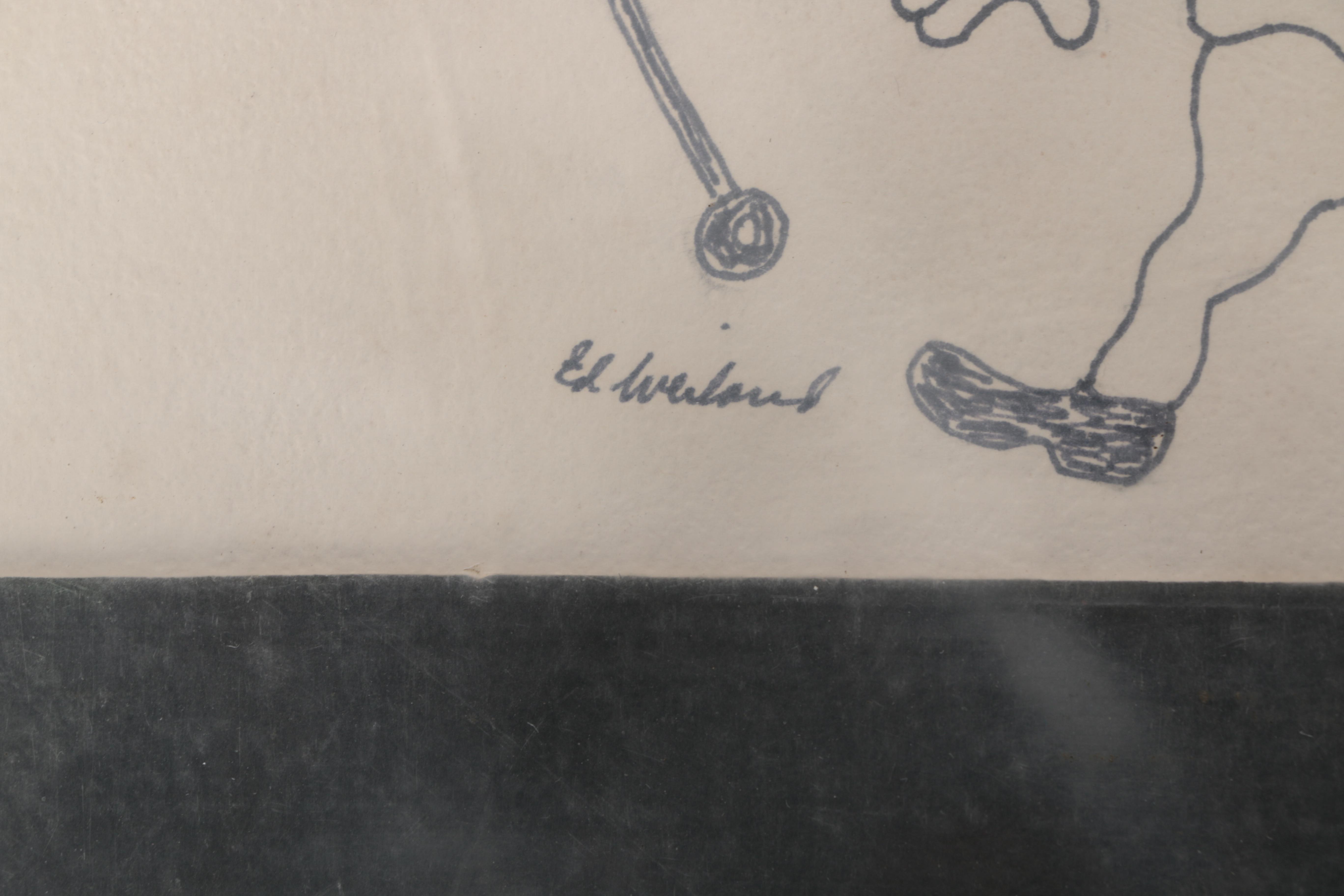 One Original Drawing and a Single Share of Walt Disney Stock