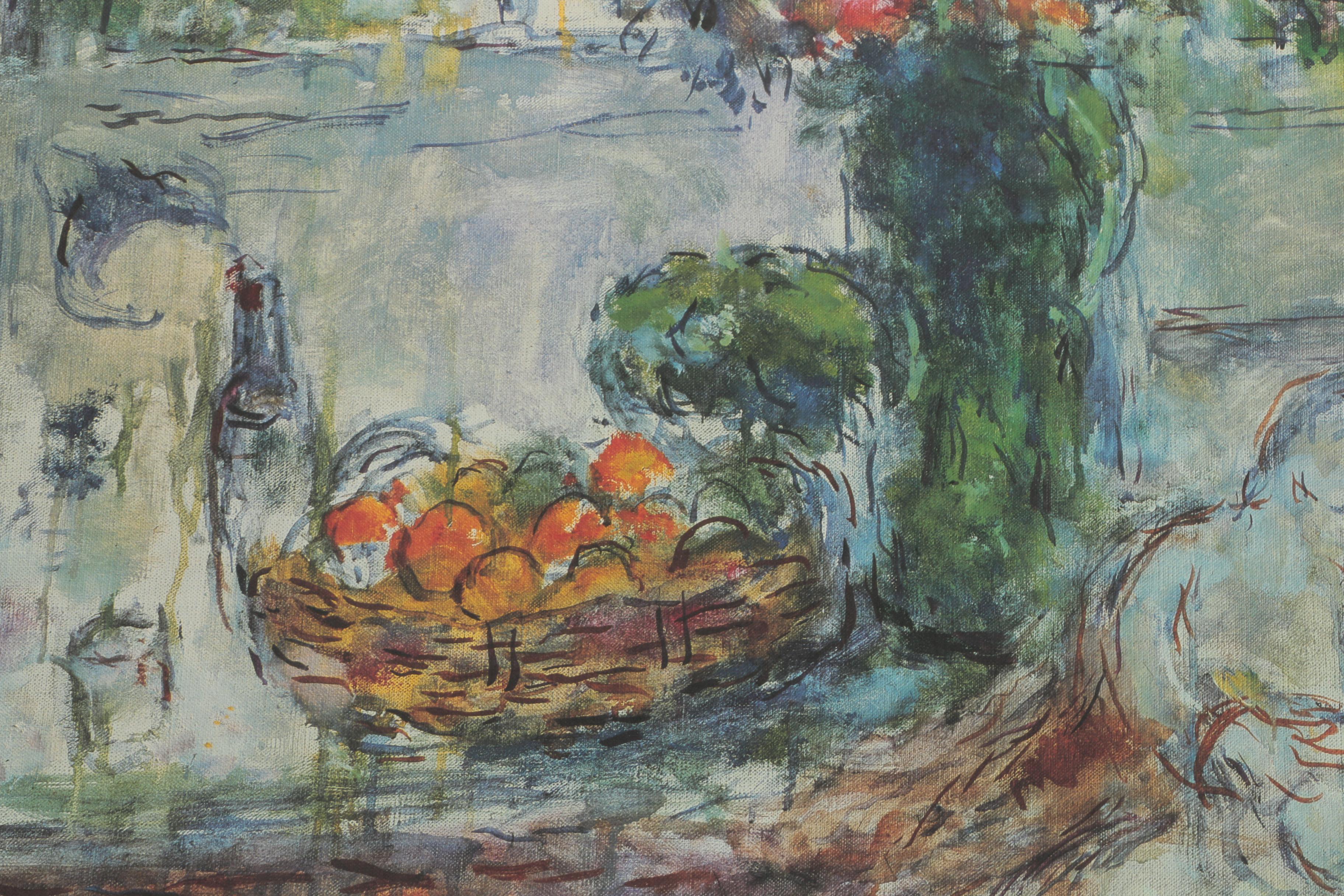 Limited Edition Offset Lithograph after Marc Chagall "Still Life with Flowers"