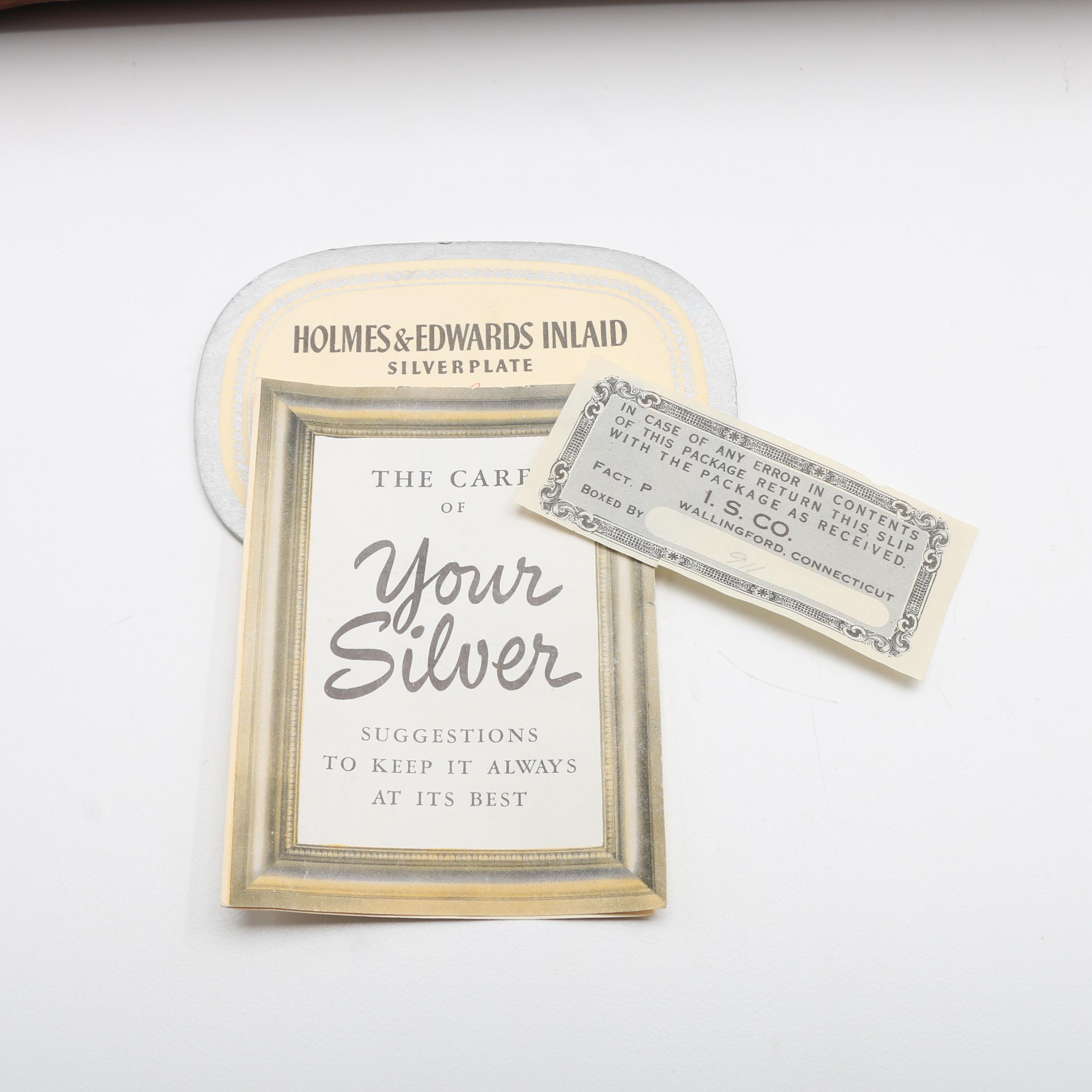 Holmes & Edwards "Danish Princess" Silver Plate Flatware in Chest