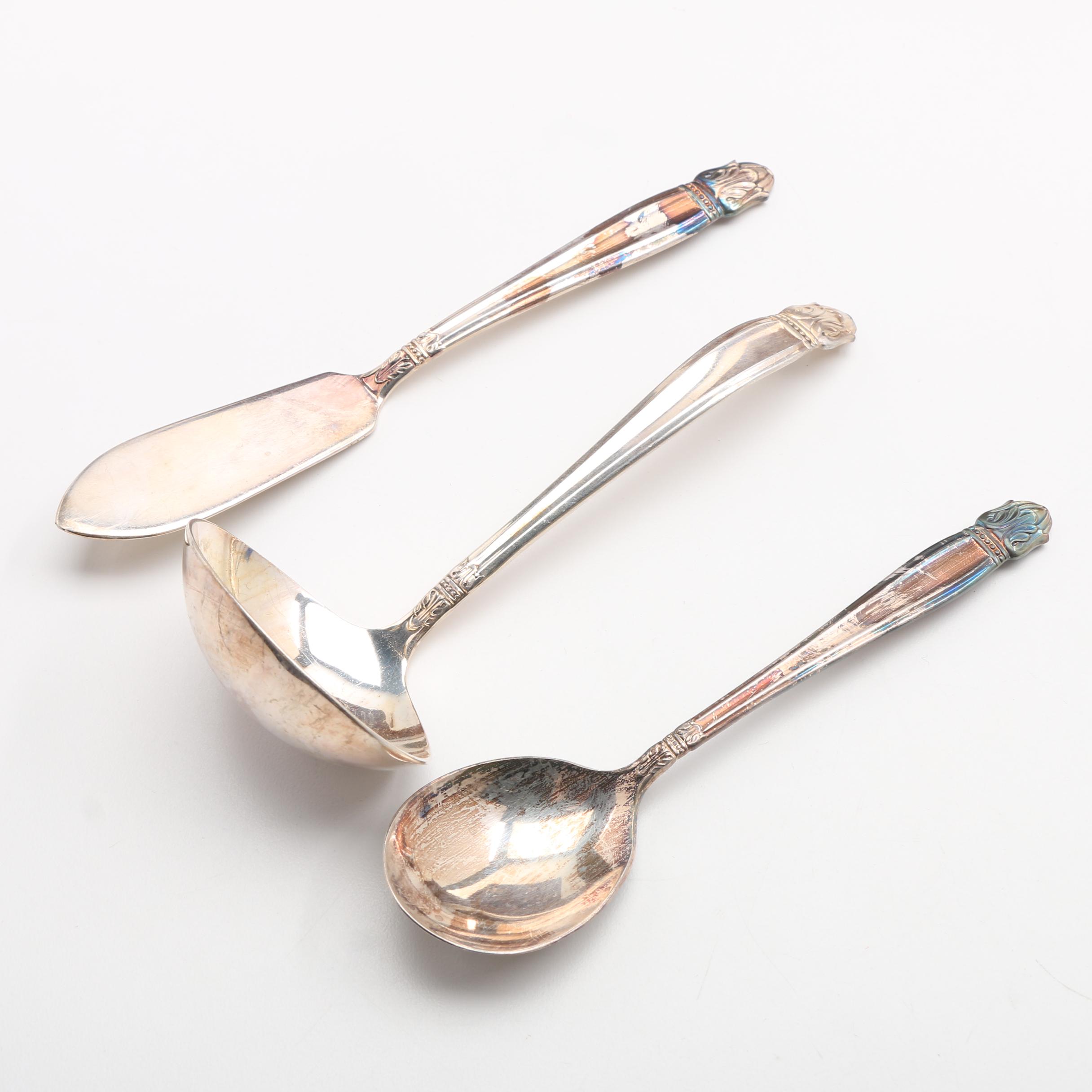 Holmes & Edwards "Danish Princess" Silver Plate Flatware in Chest