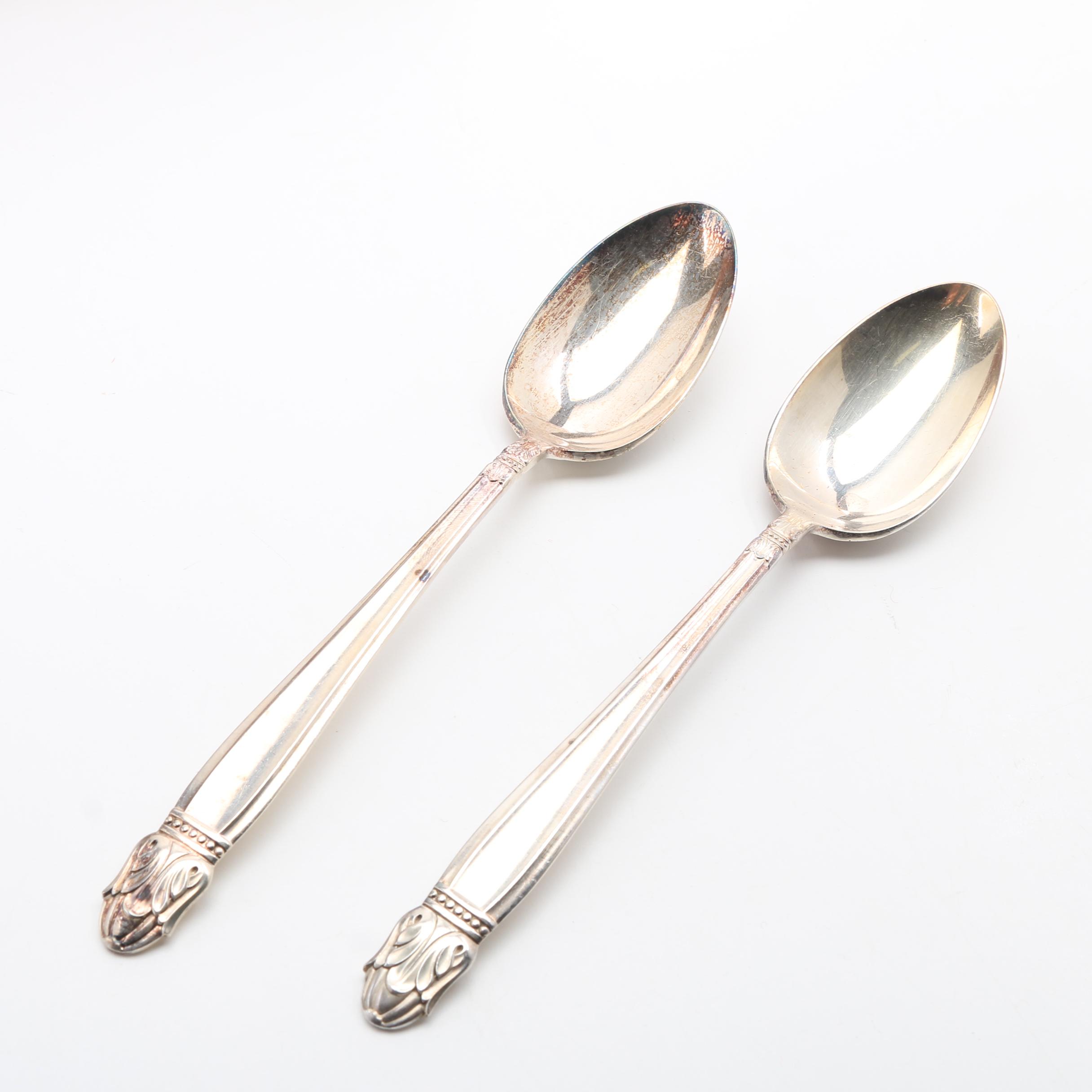 Holmes & Edwards "Danish Princess" Silver Plate Flatware in Chest