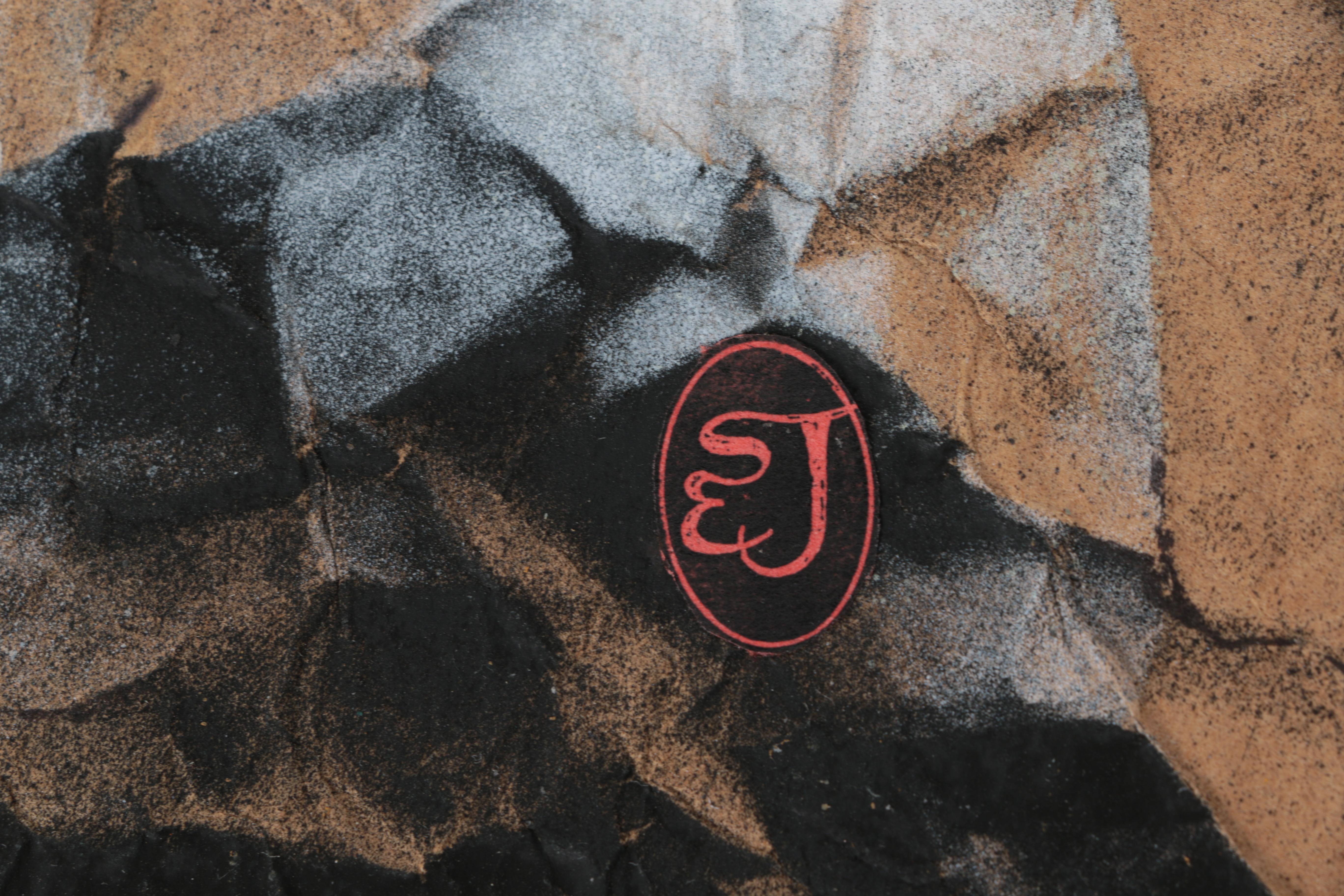 Stan Jorgensen Mixed Media Collage "Forming Crystal"