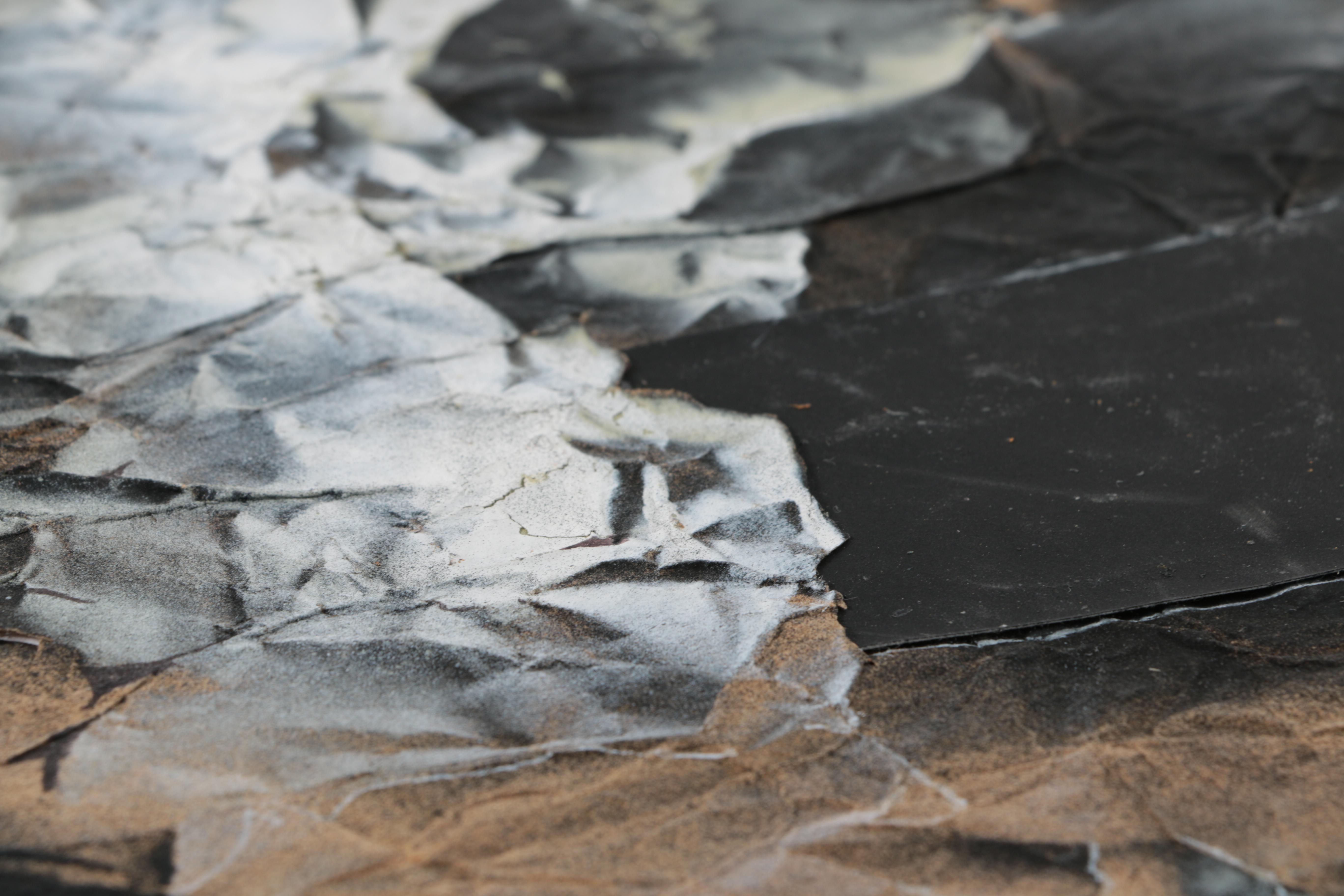 Stan Jorgensen Mixed Media Collage "Forming Crystal"