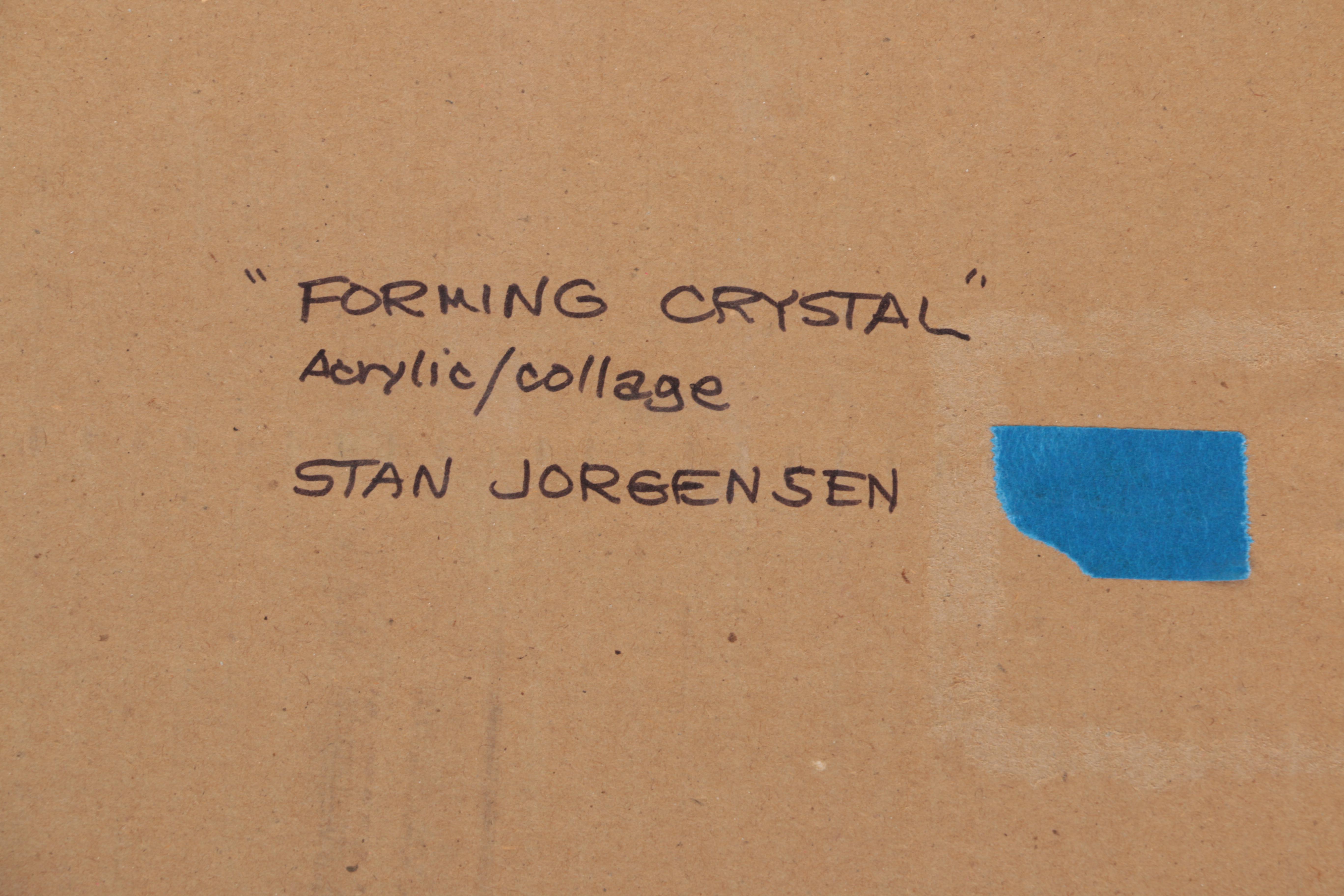 Stan Jorgensen Mixed Media Collage "Forming Crystal"