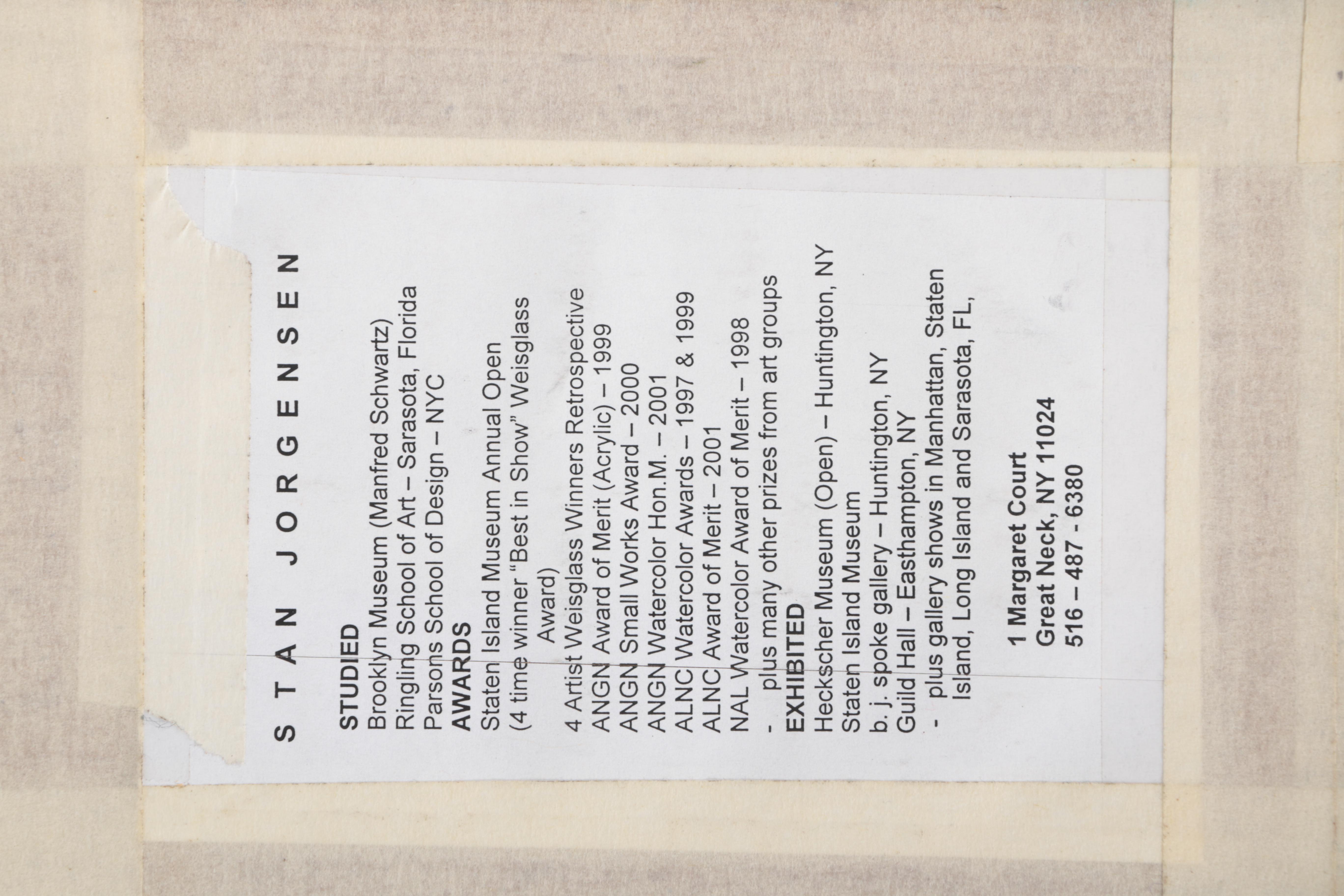 Stan Jorgensen Mixed Media Collage "Forming Crystal"