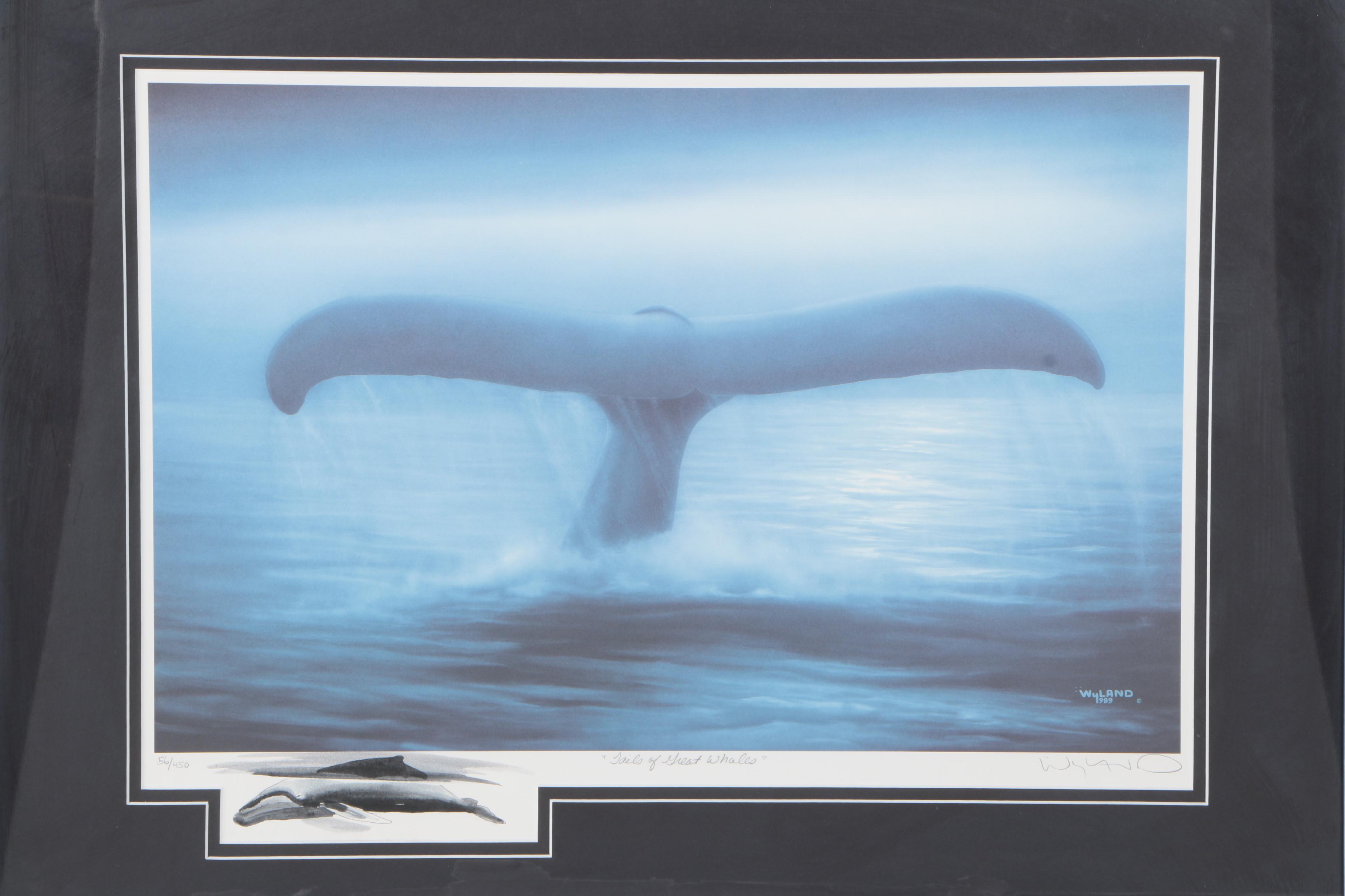 Robert Wyland Limited Edition Offset Lithograph "Tails of Great Whales"
