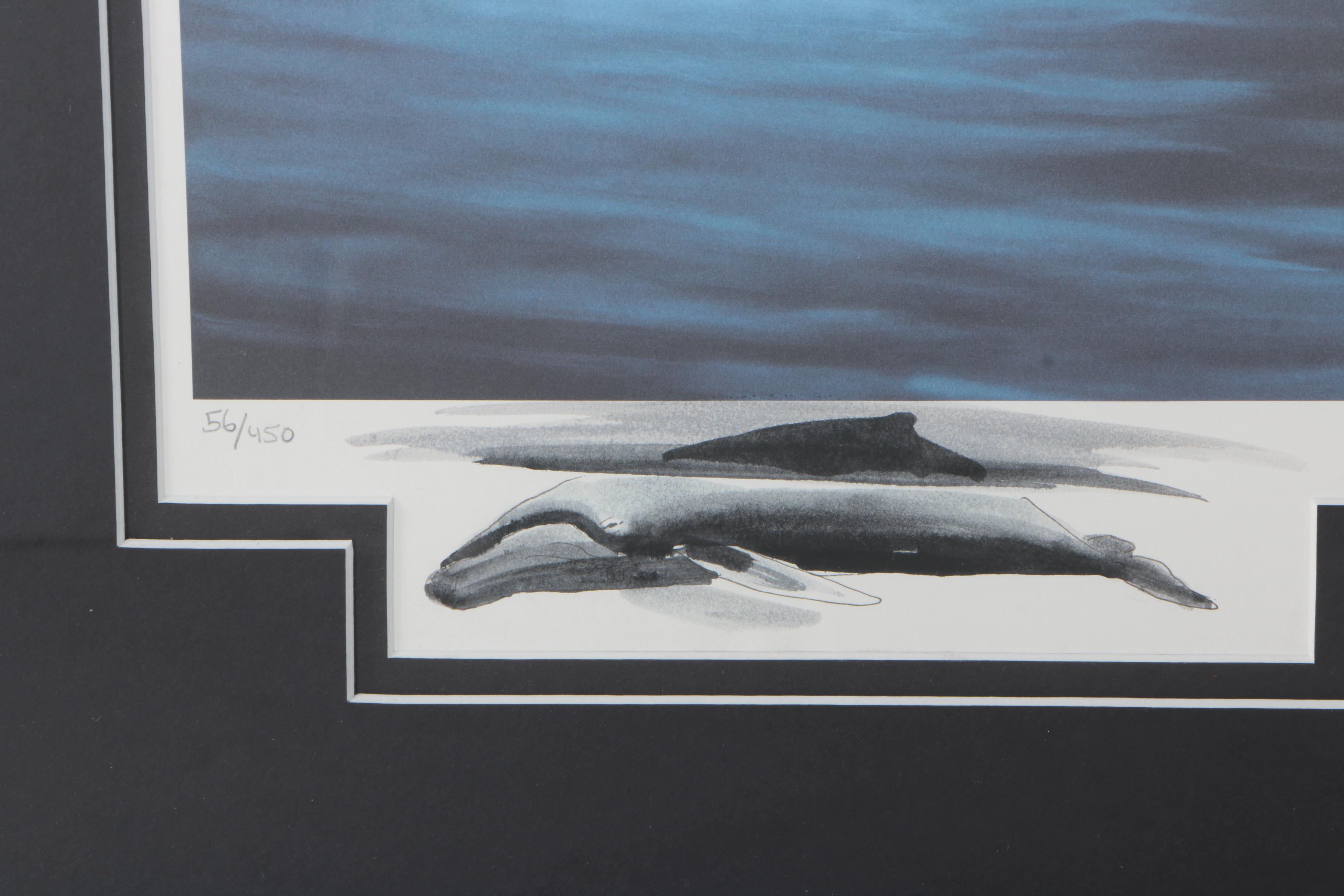 Robert Wyland Limited Edition Offset Lithograph "Tails of Great Whales"