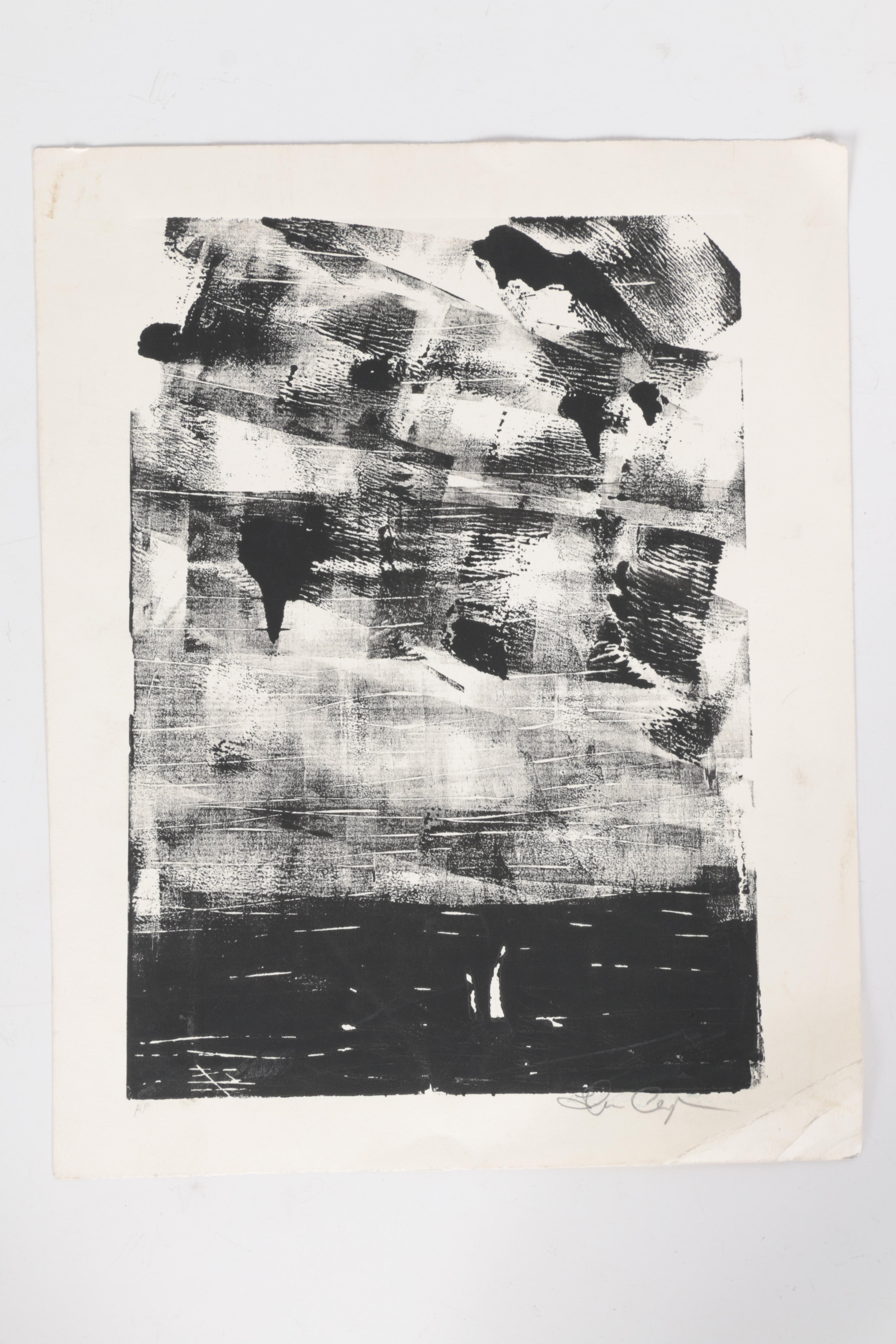 Abstract Relief Prints on Paper