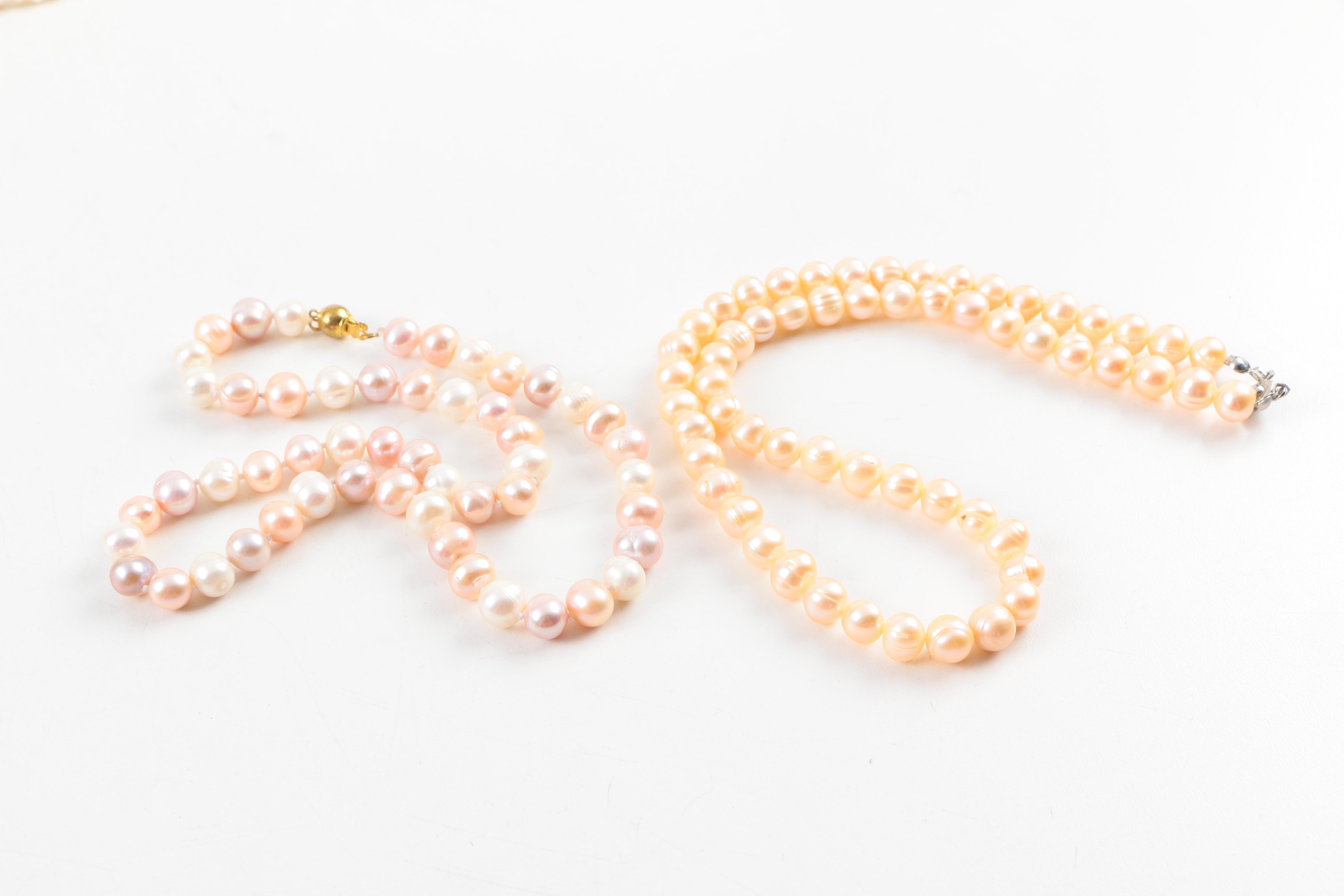 Assorted Costume Jewelry Including a Moonstone Bracelet