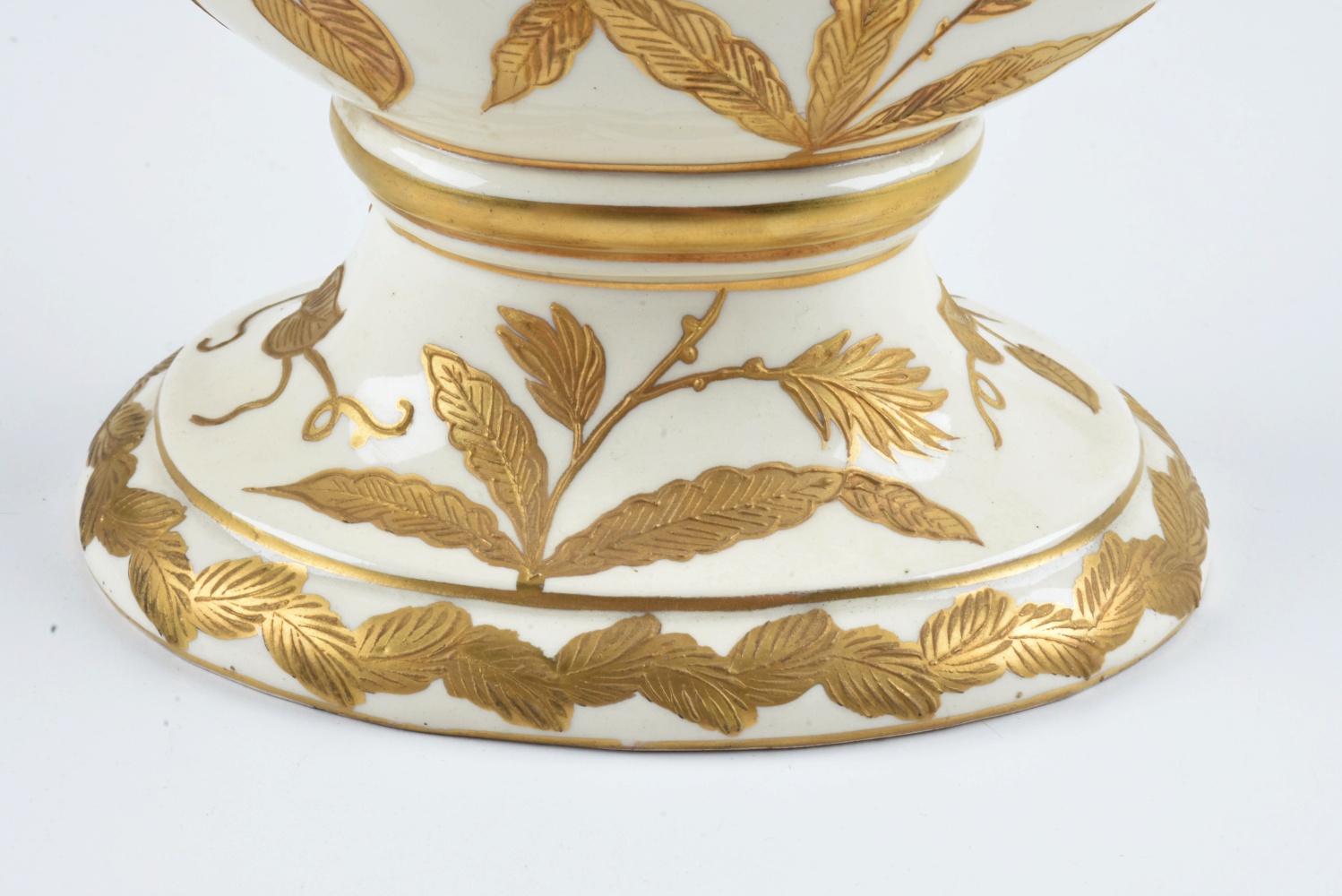 19th-Century Fischer J. Embossed Lidded Ewer