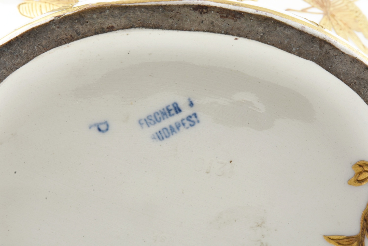 19th-Century Fischer J. Embossed Lidded Ewer