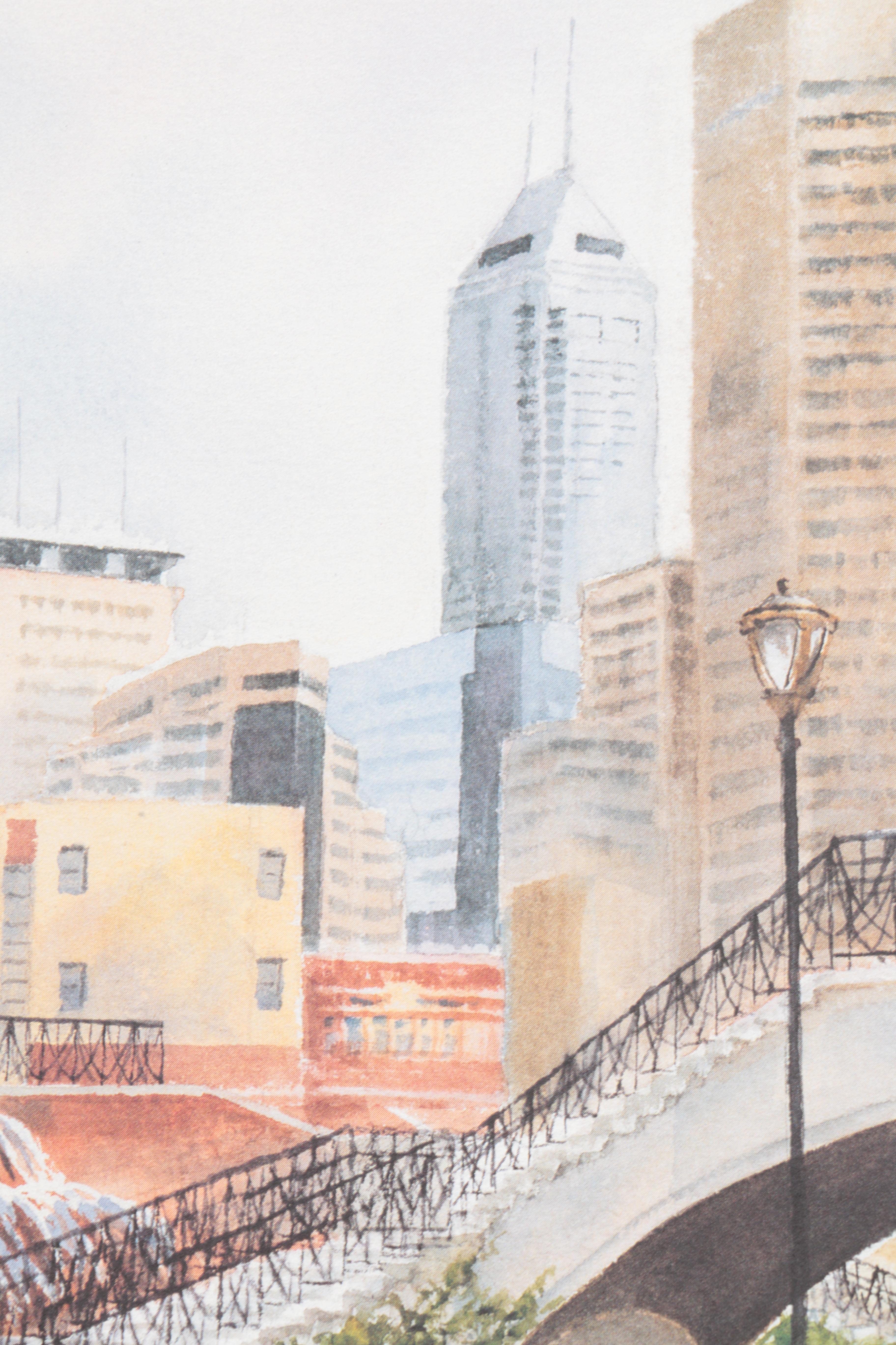 Collection of Betty C. Boyle Limited Edition Offset Lithographs "Skyline Steps"