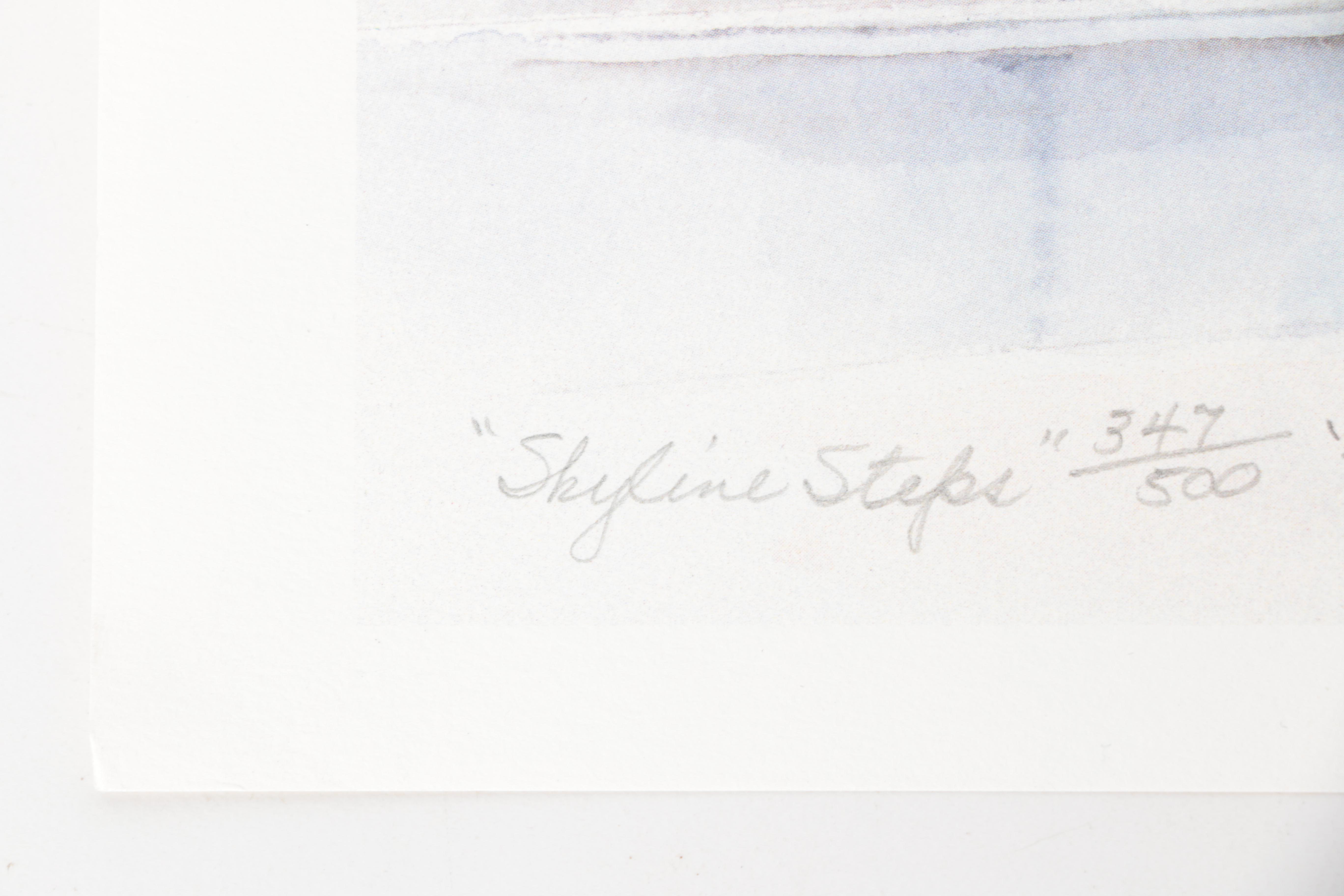 Collection of Betty C. Boyle Limited Edition Offset Lithographs "Skyline Steps"
