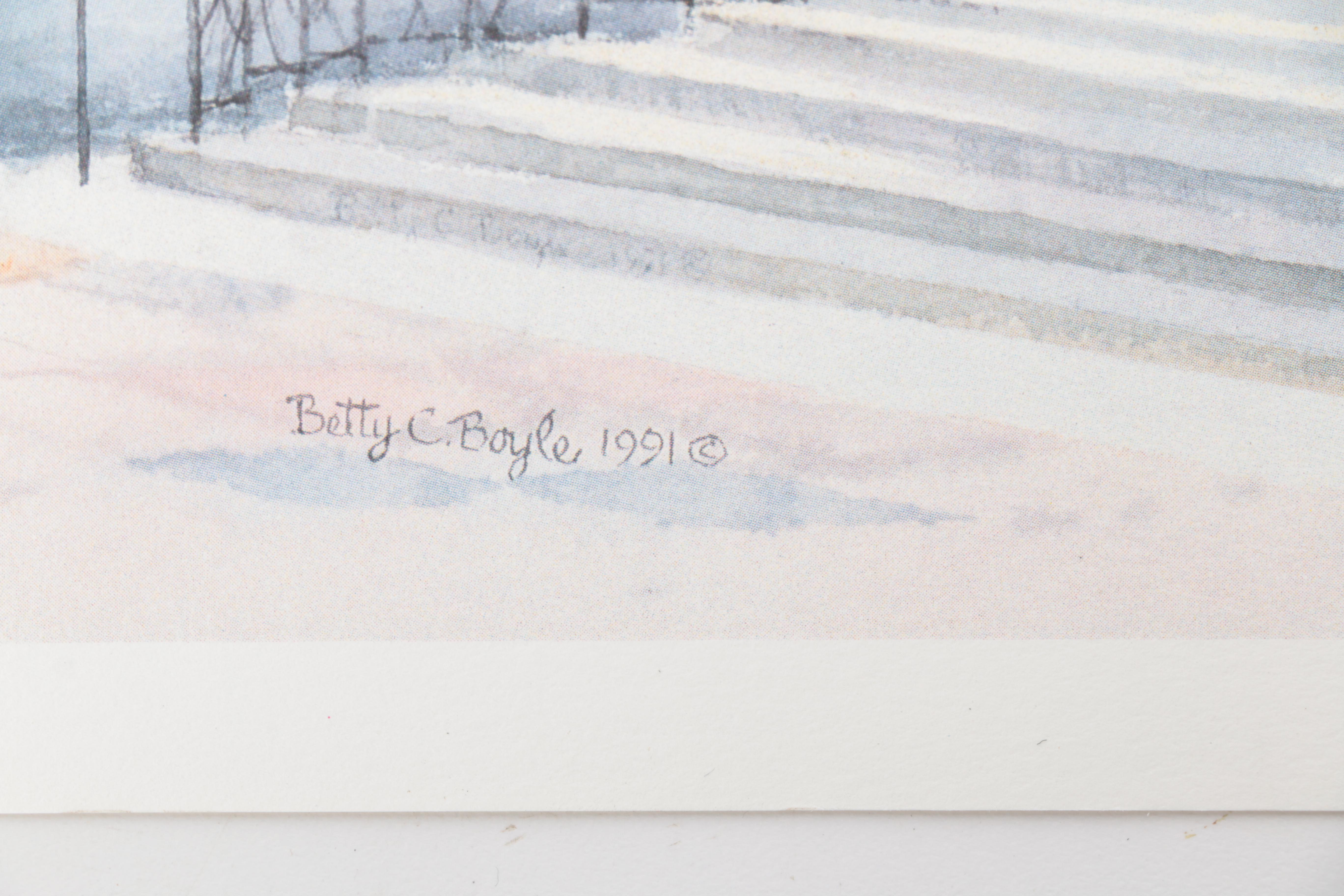 Collection of Betty C. Boyle Limited Edition Offset Lithographs "Skyline Steps"