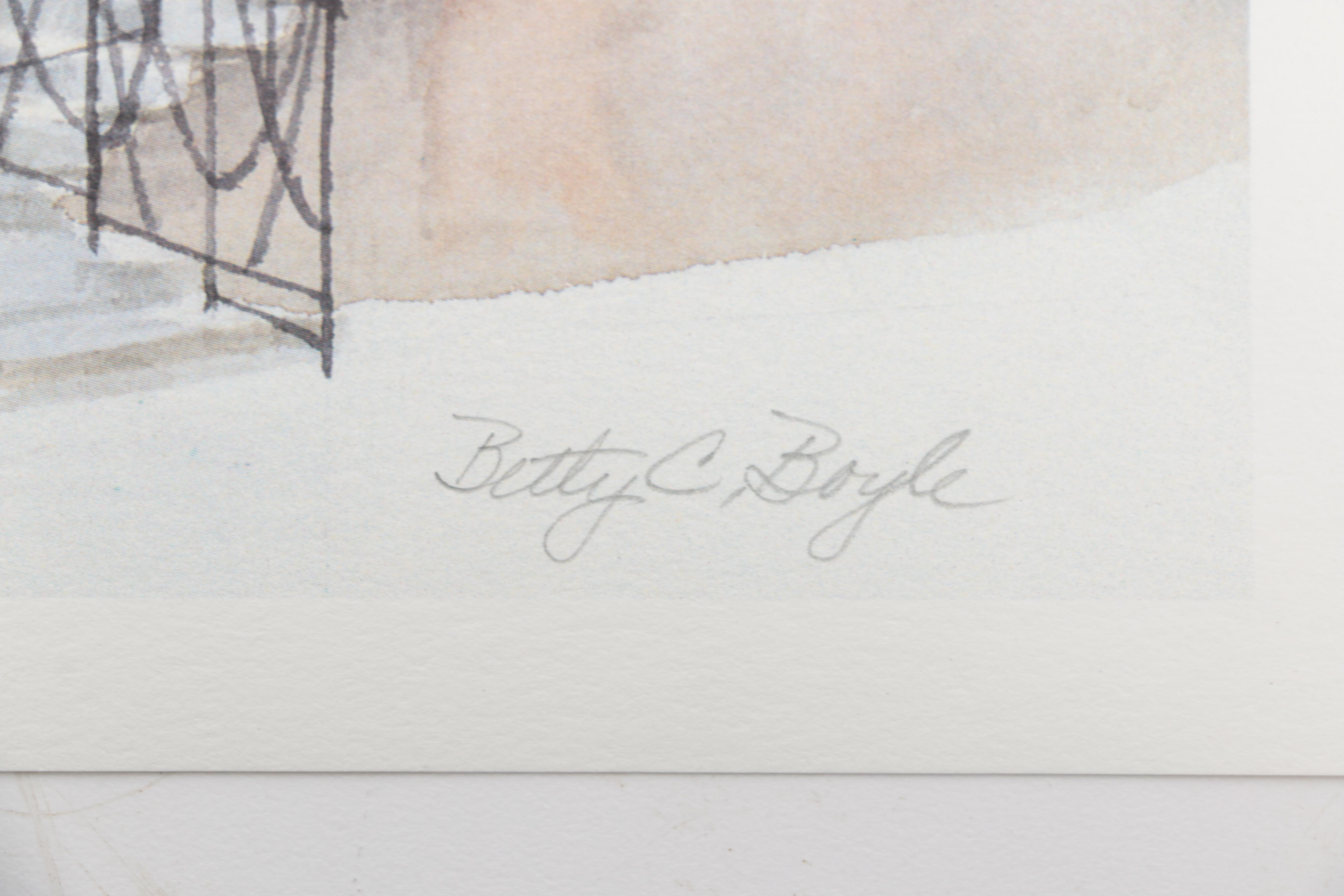 Collection of Betty C. Boyle Limited Edition Offset Lithographs "Skyline Steps"