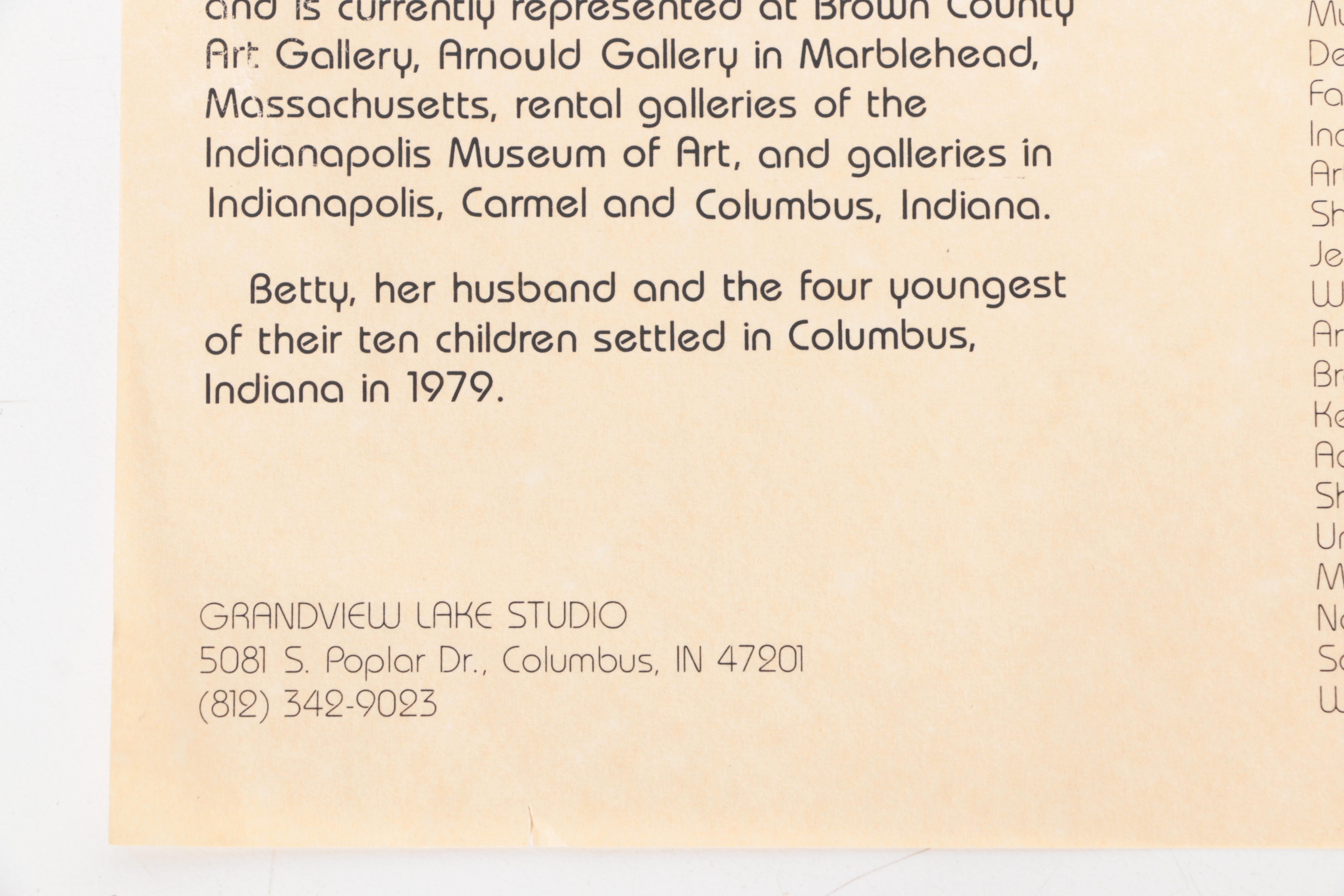 Collection of Betty C. Boyle Limited Edition Offset Lithographs "Skyline Steps"